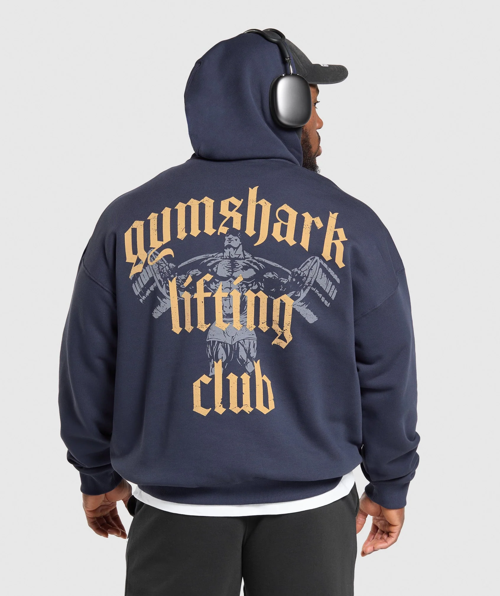 Gymshark Lifting Club Hoodie - Heavy Blue