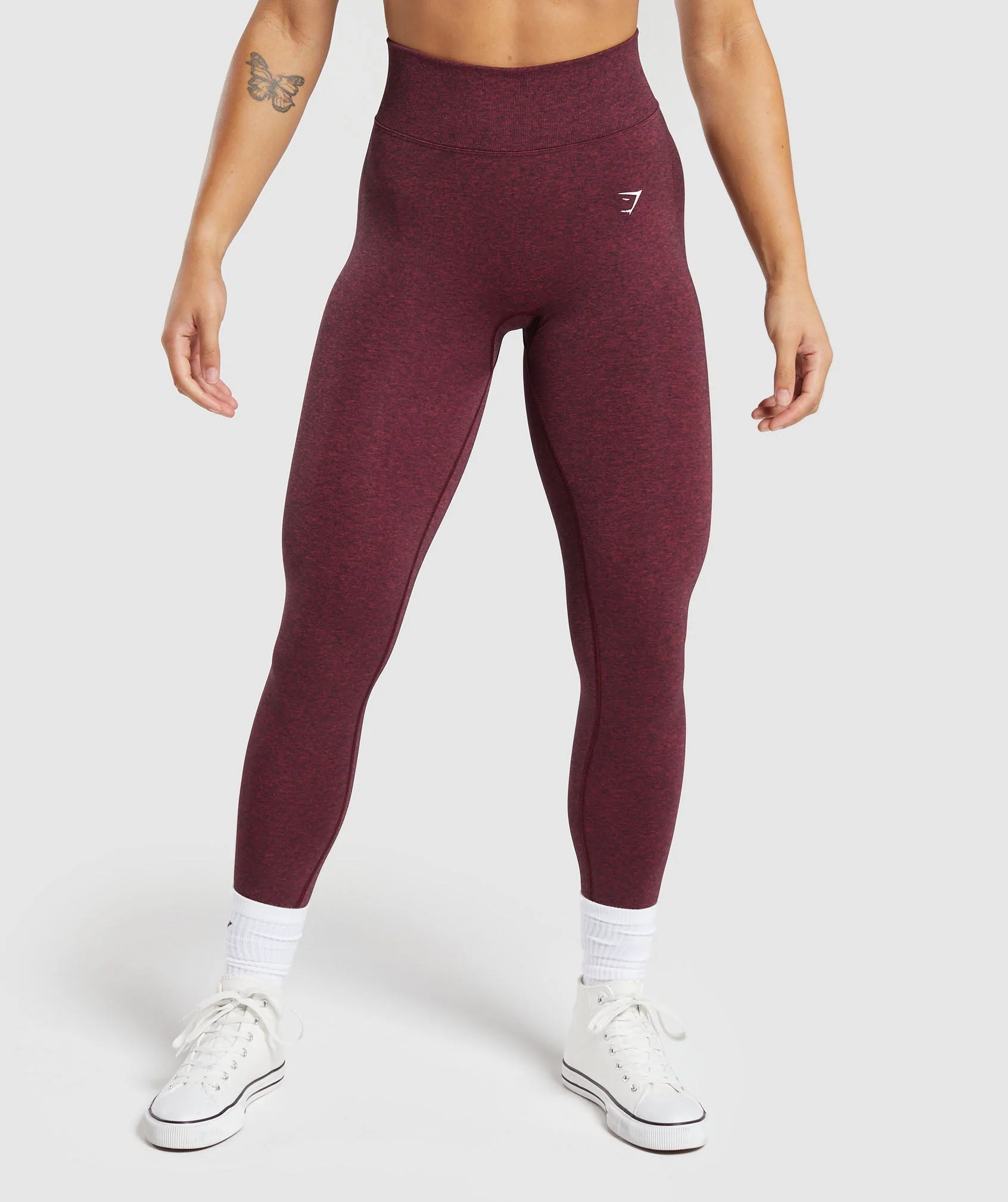 Gymshark Lift Seamless Leggings - Vintage Pink/Black Marl