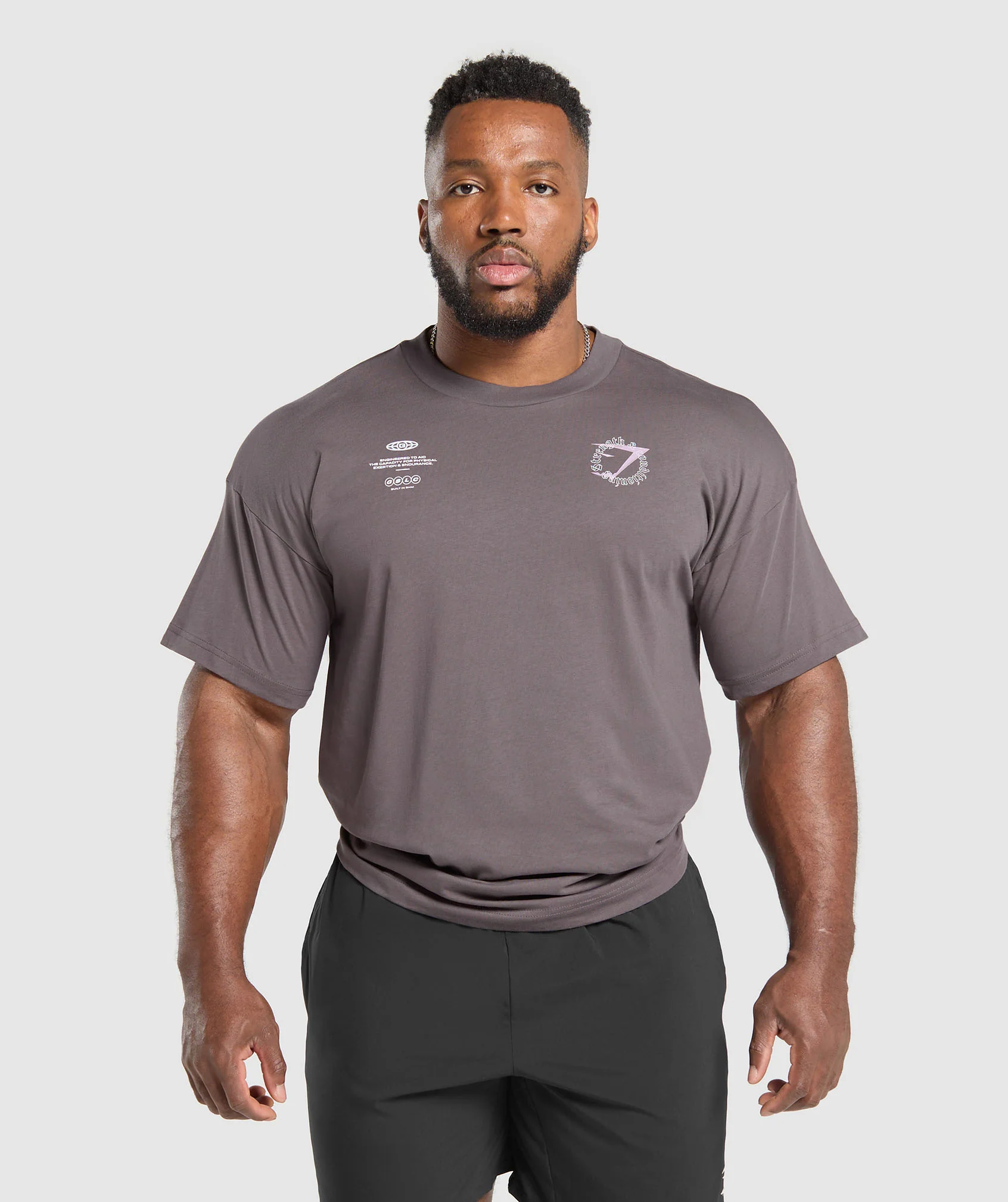 Gymshark Strength and Conditioning T-Shirt - Brushed Purple