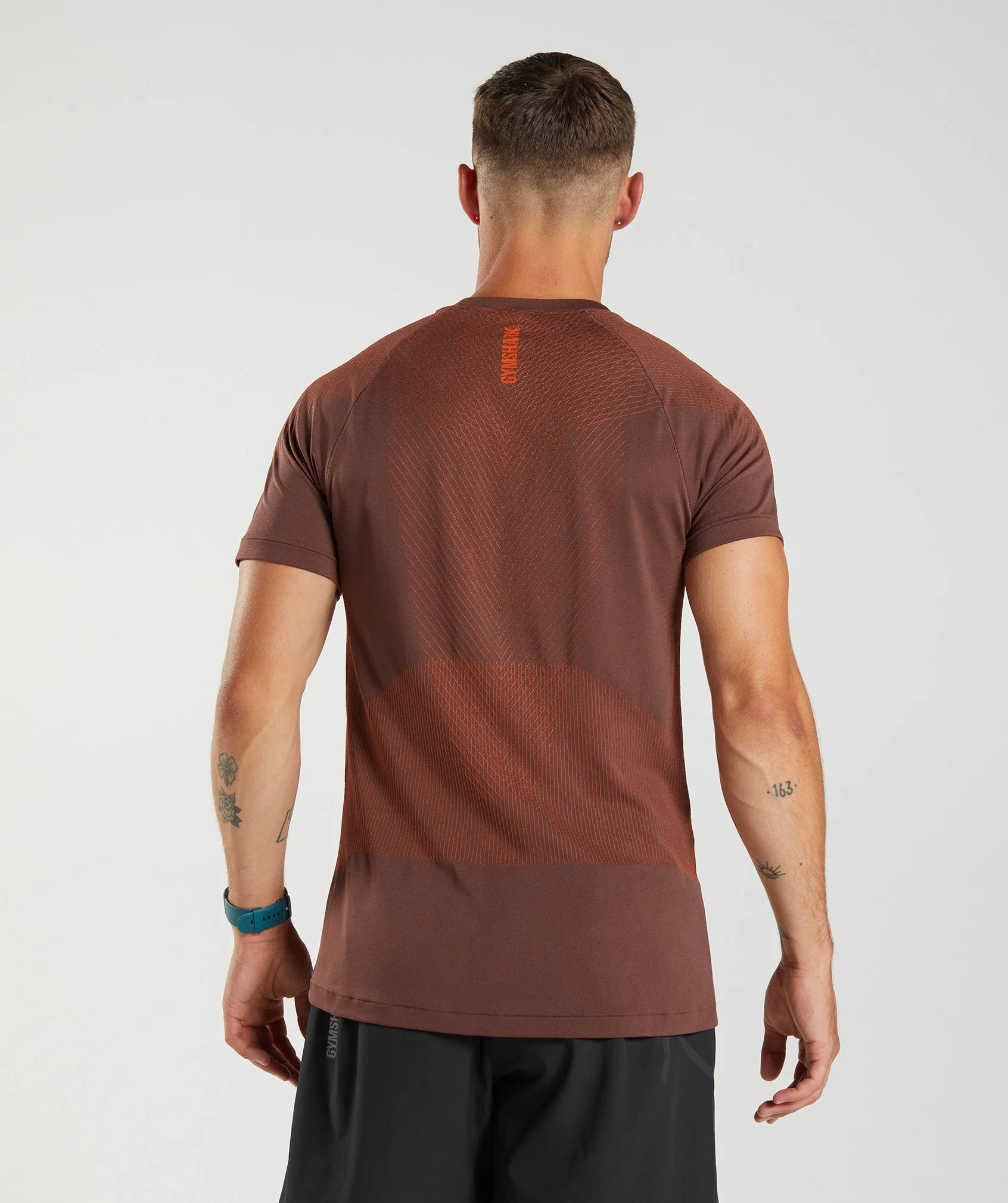 Gymshark Apex Seamless T-Shirt - Cherry Brown/Pepper Red
