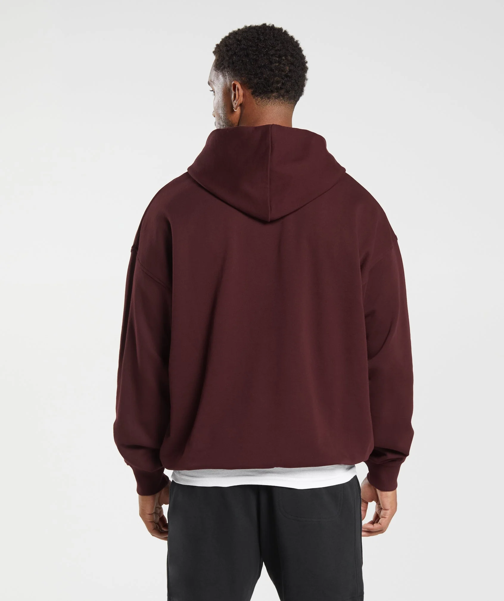 Gymshark Rest Day Essentials Hoodie - Rich Maroon