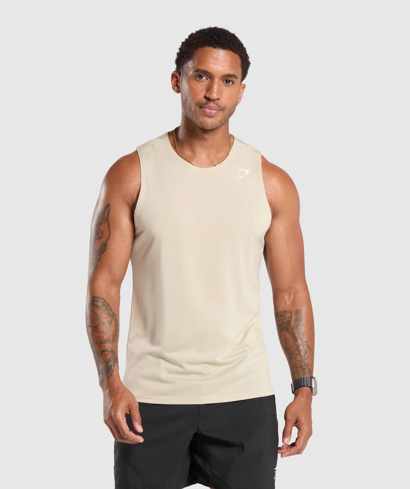 Gymshark Arrival Tank - Pebble Grey