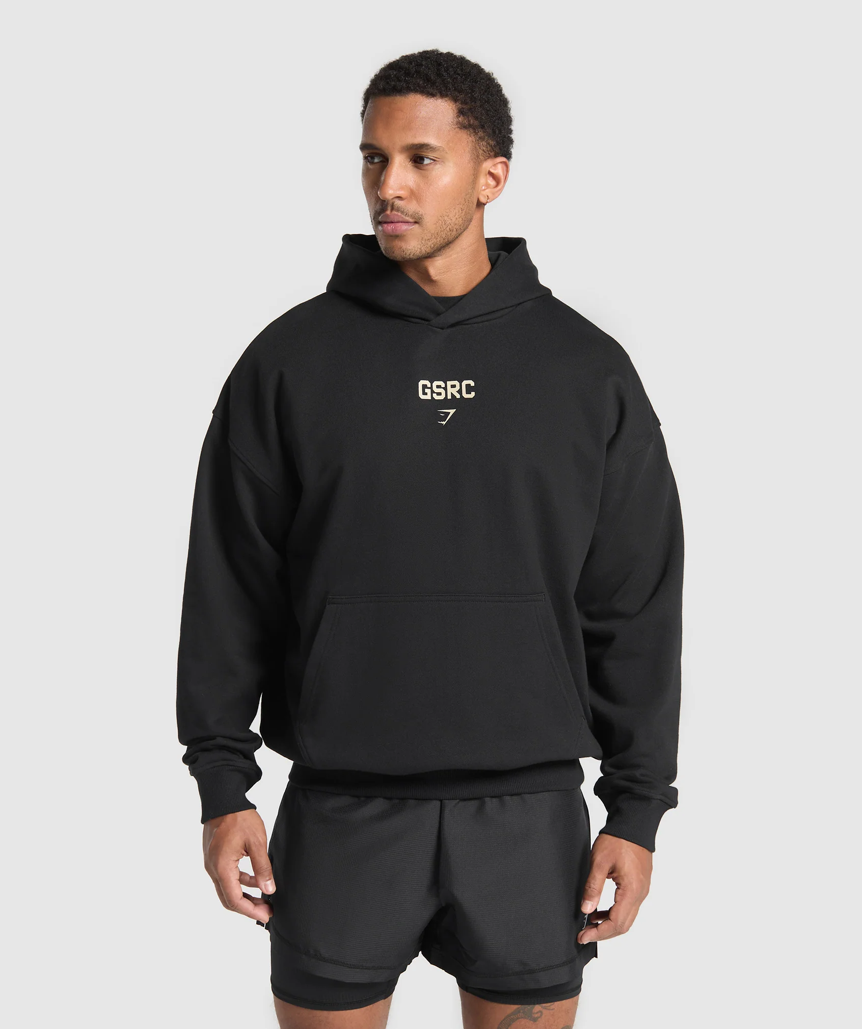 Gymshark Running Graphic Hoodie - Black