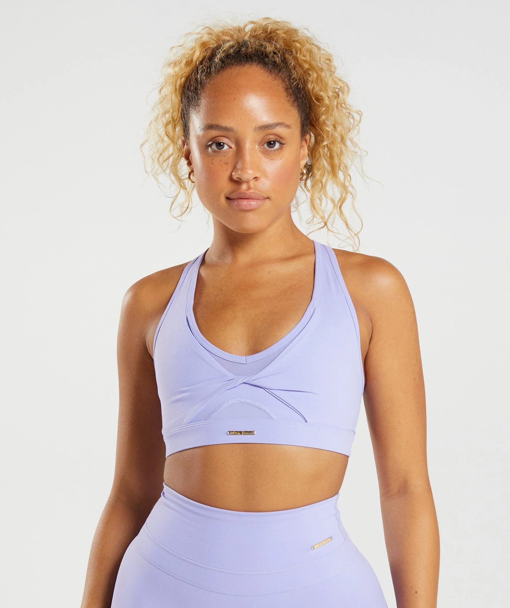 Gymshark Whitney Mesh Sports Bra - Wildflower Purple