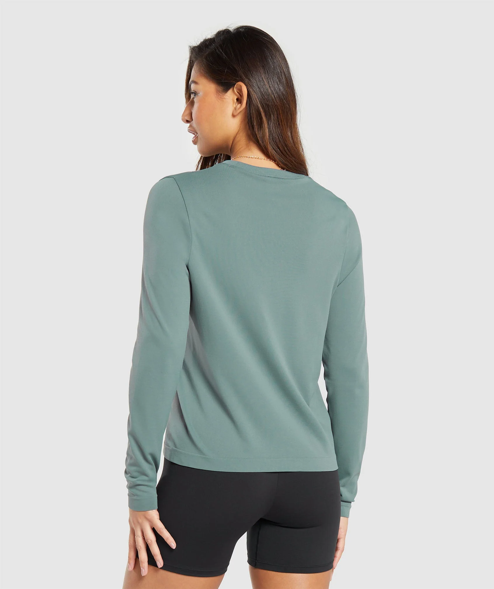 Gymshark Everyday Seamless Long Sleeve Top - Cargo Teal