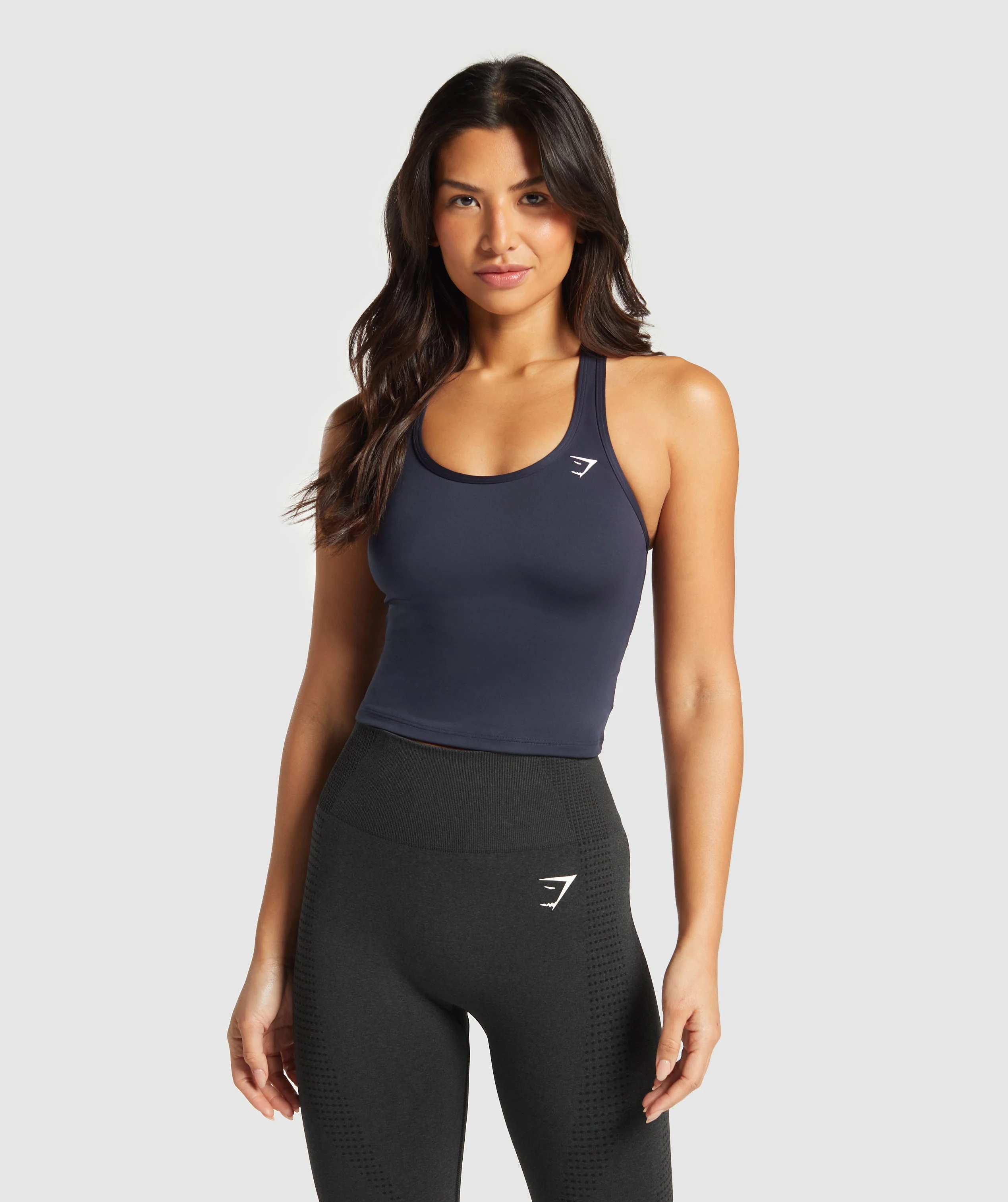 Gymshark Training Racer Midi Tank - Heavy Blue