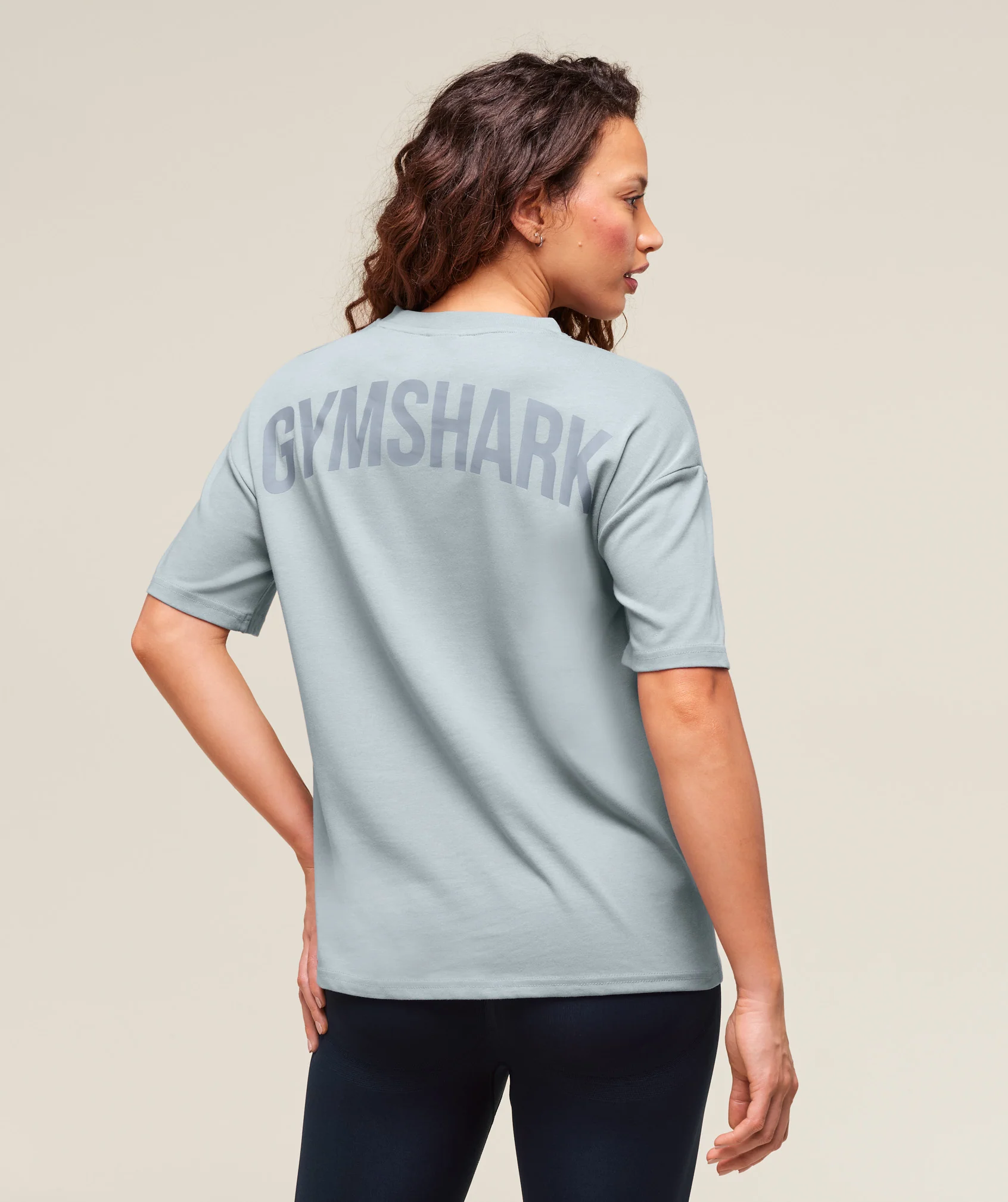 Power Oversized T-Shirt - Denim Grey