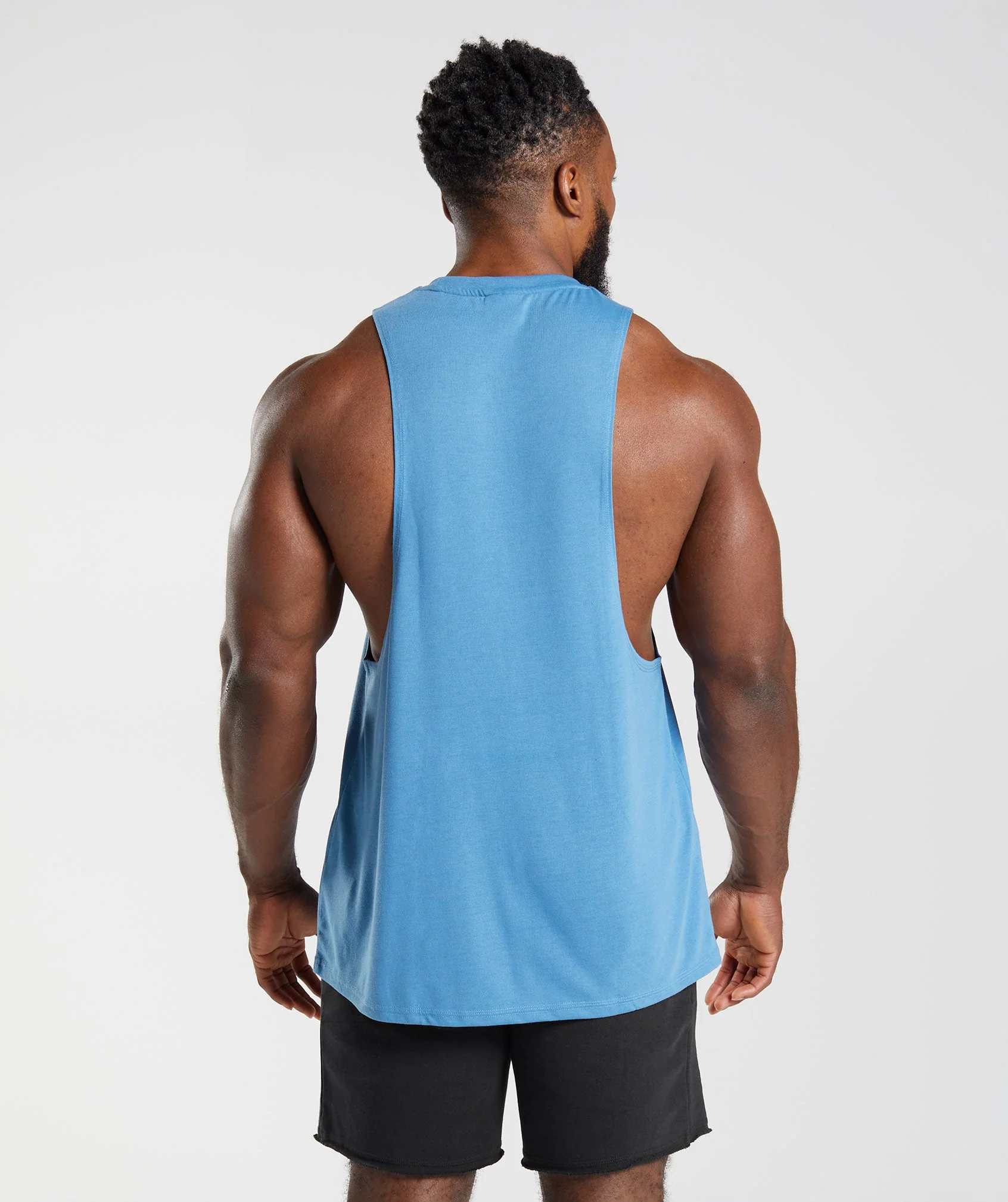 Gymshark Legacy Drop Arm Tank - Coastal Blue