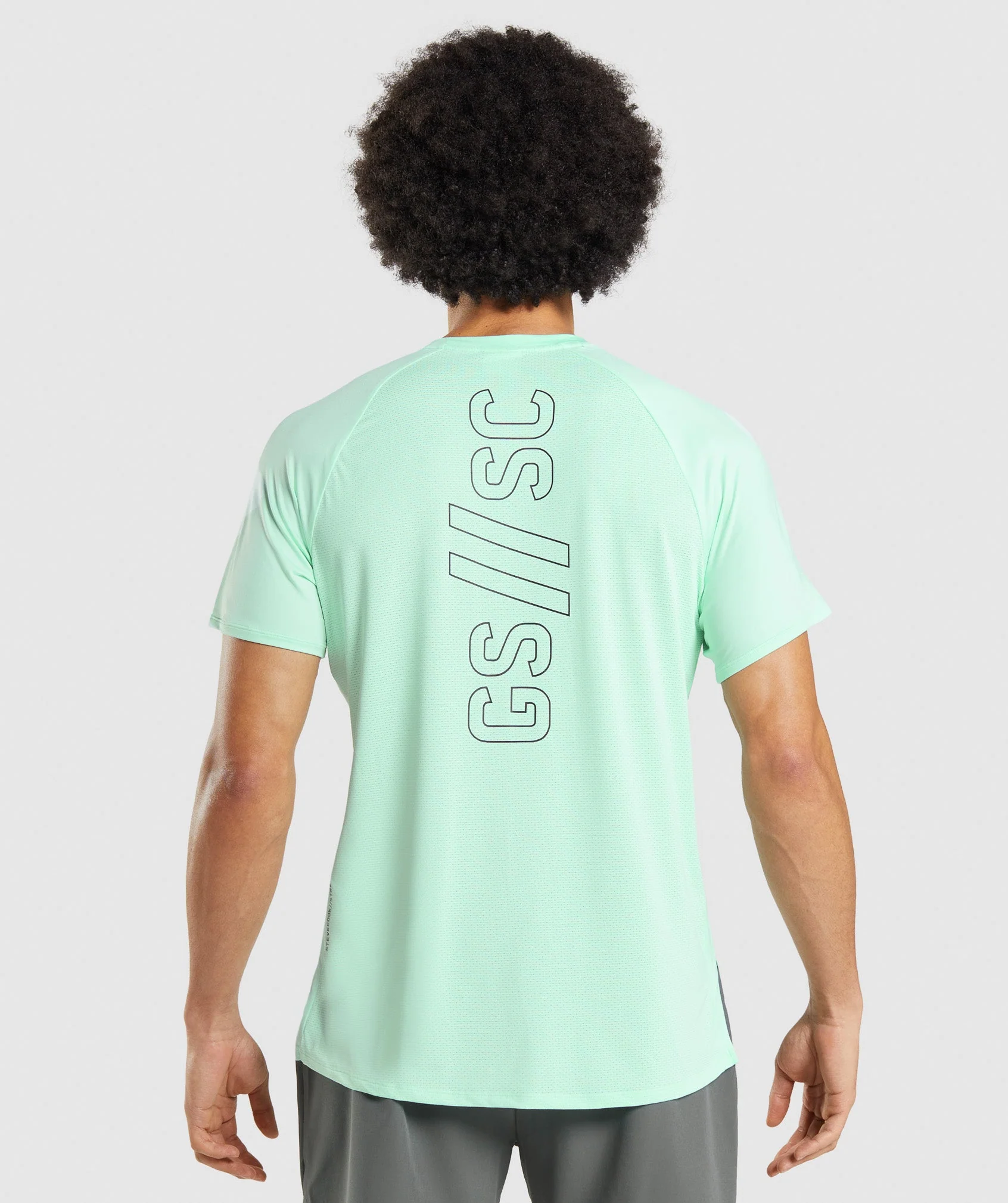 Gymshark//Steve Cook T-Shirt - Turbo Blue