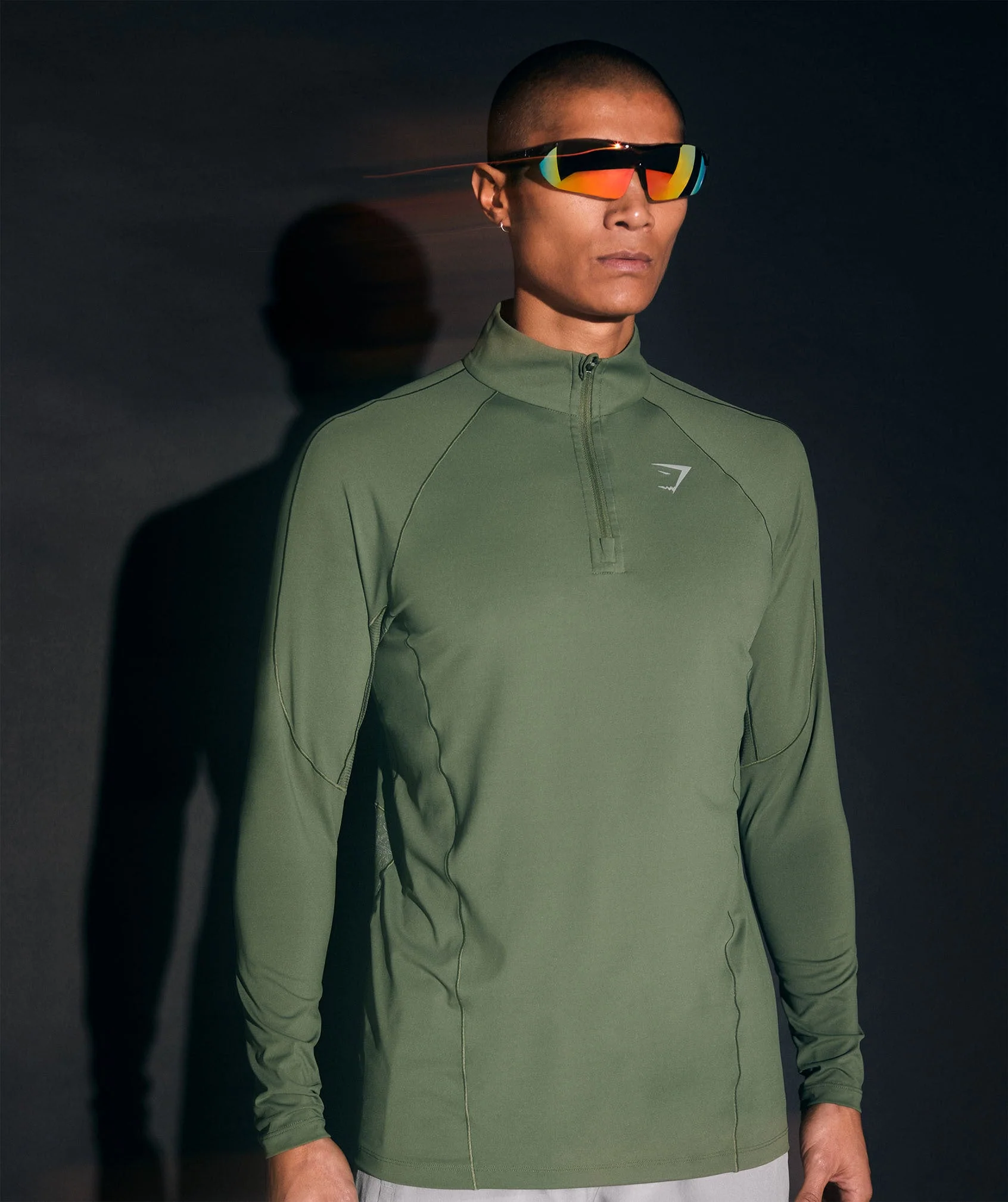 Gymshark Speed 1/4 Zip - Core Olive