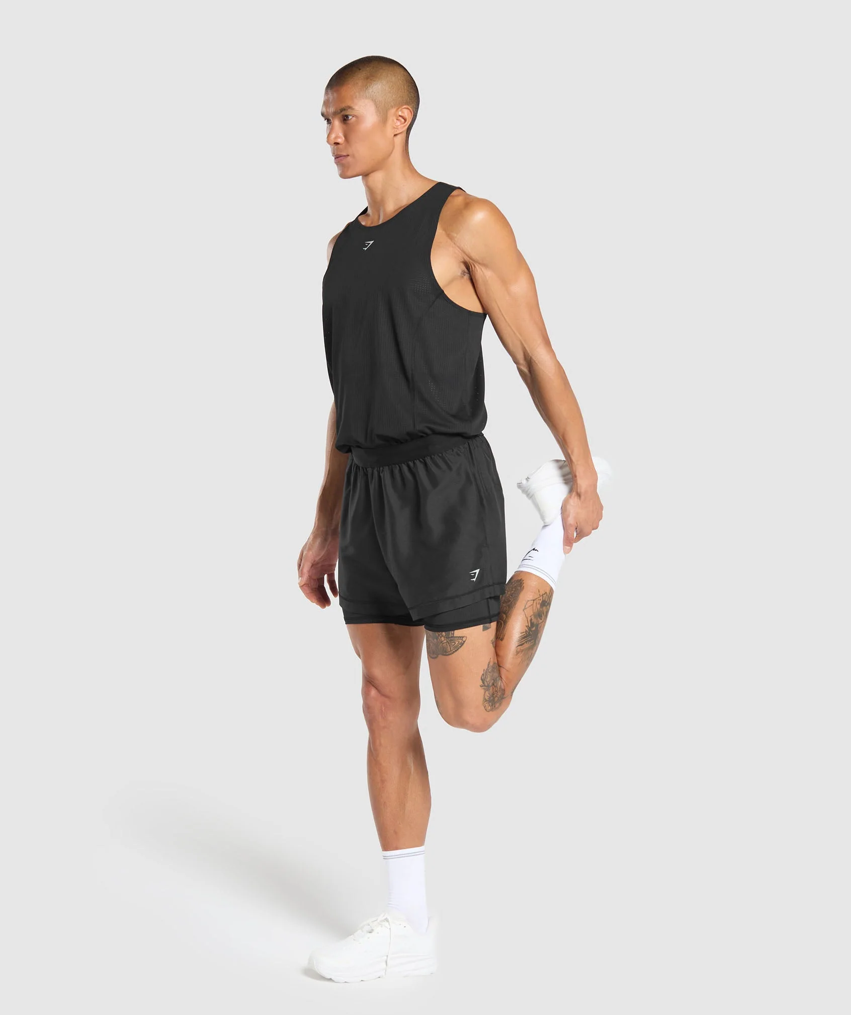 Gymshark Running 2 in 1 Shorts - Black