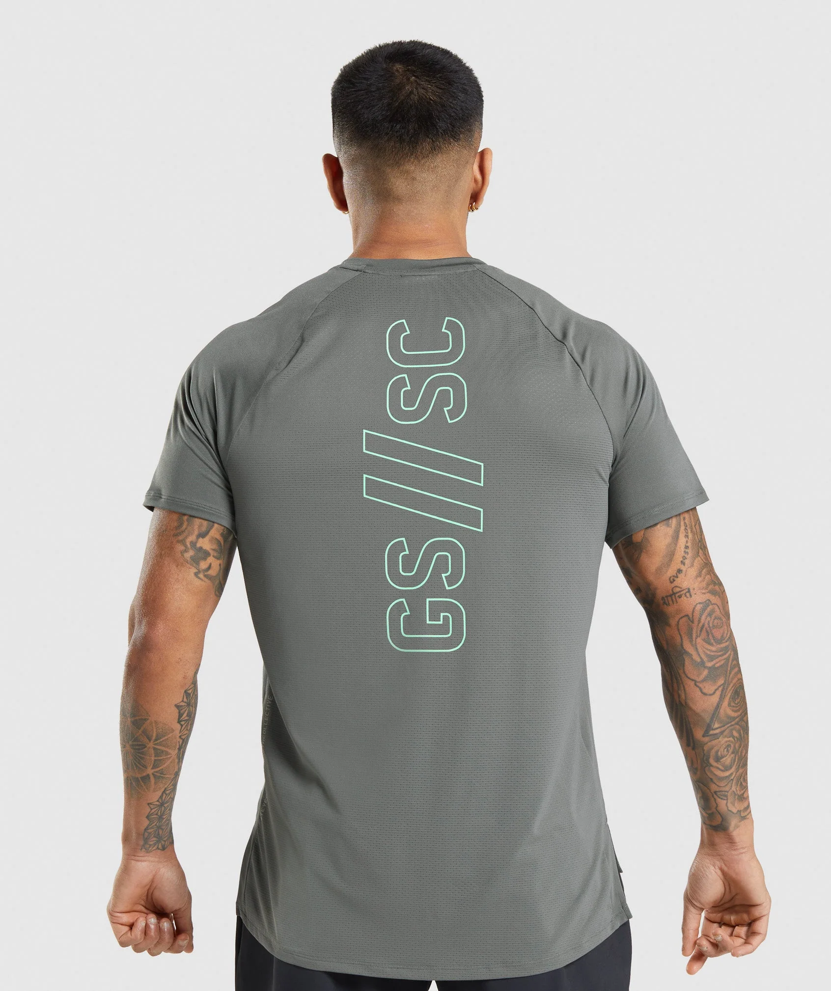 Gymshark//Steve Cook T-Shirt - Charcoal Grey