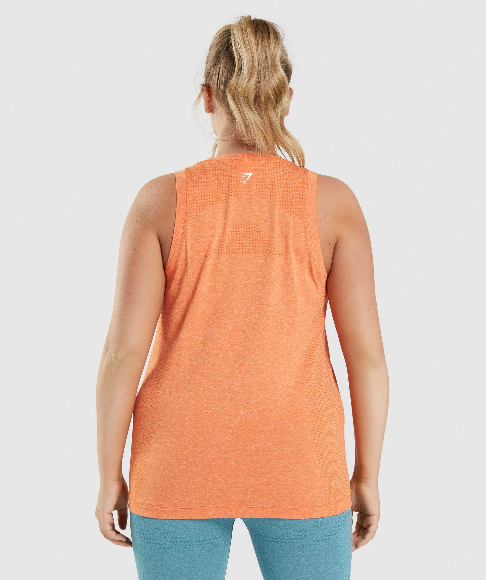 Gymshark Vital Seamless 2.0 Light Tank - Apricot Orange Marl