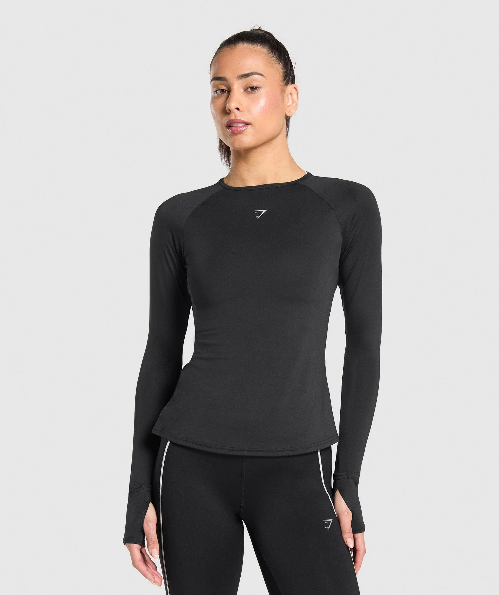 Gymshark Running Long Sleeve Top - Black