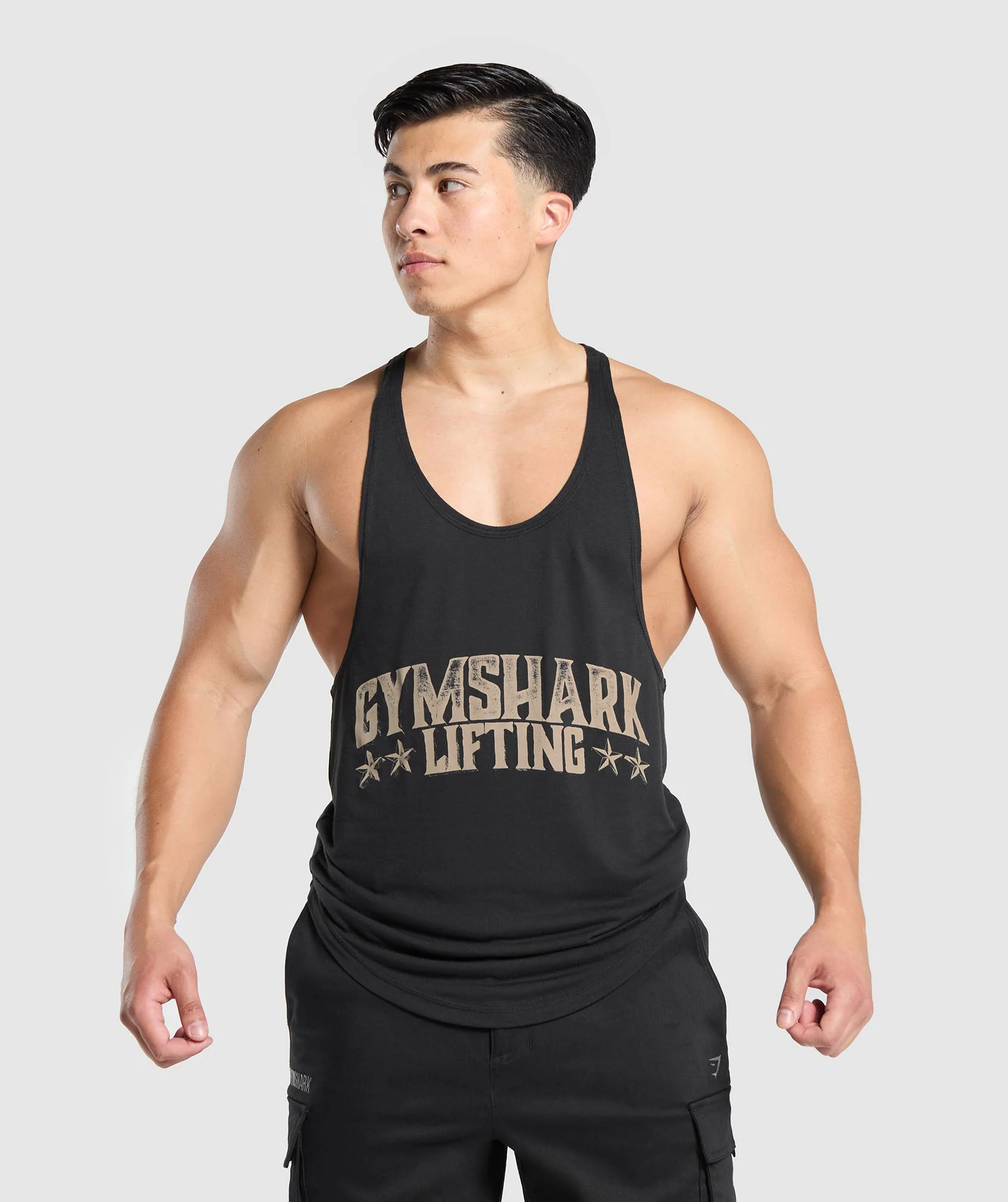 Gymshark Lifting Stars Stringer - Black
