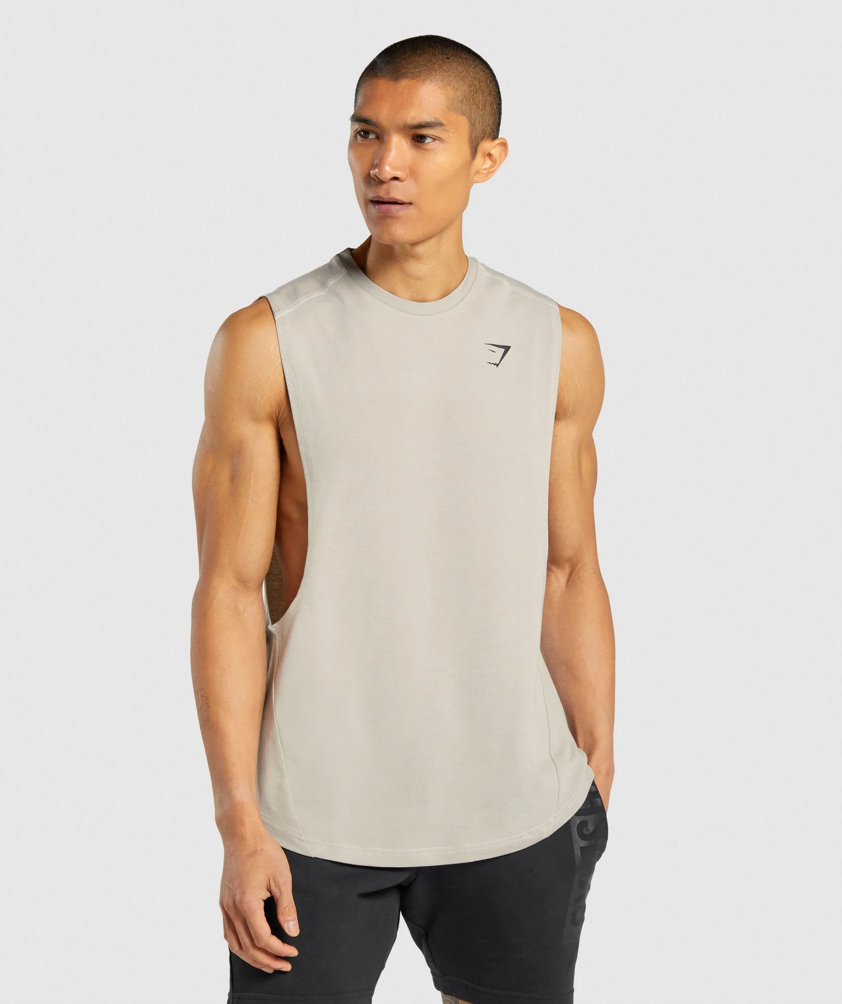 Gymshark Bold Drop Arm Tank - Grey