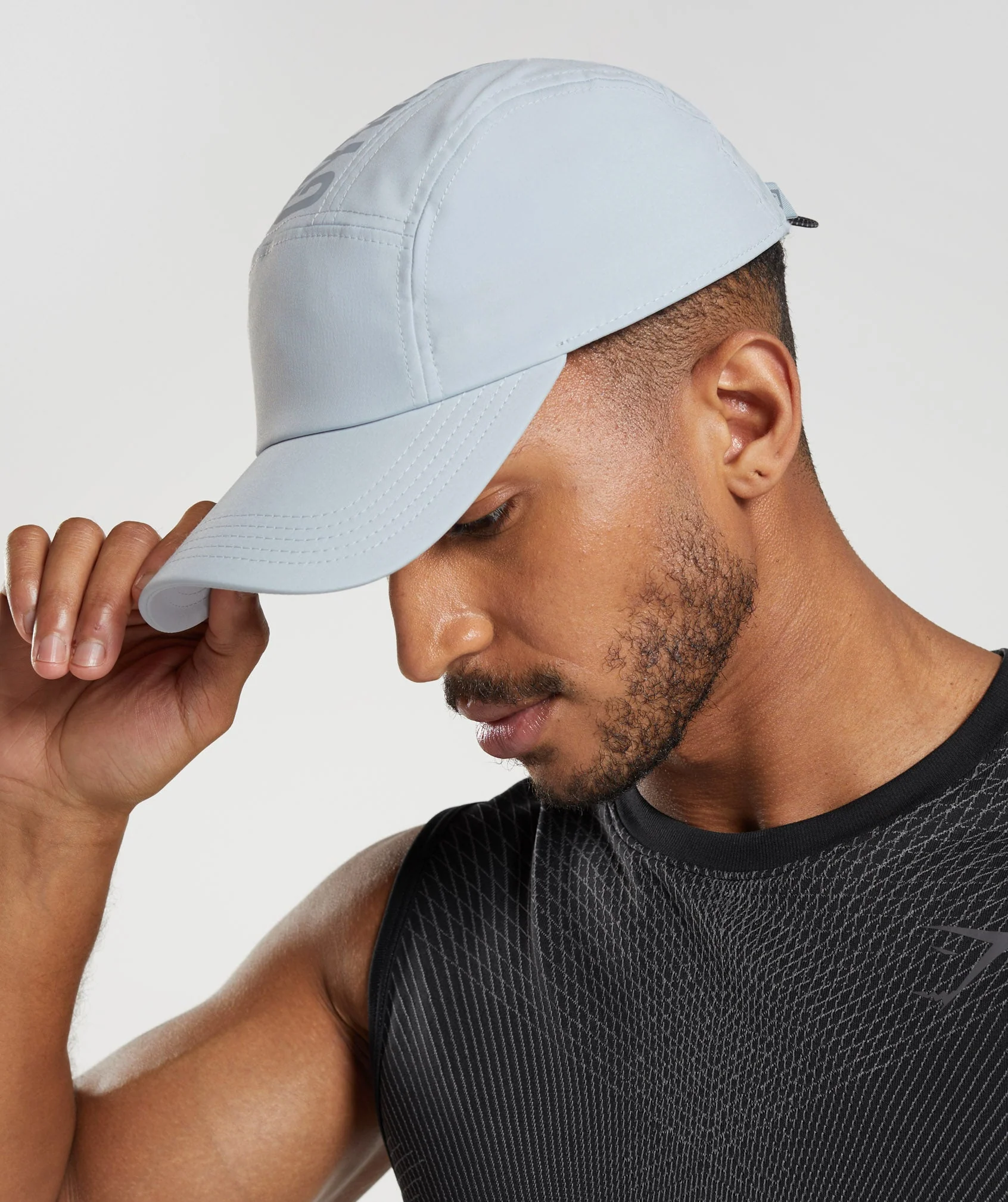 Gymshark 5 Panel Running Cap - River Stone Grey