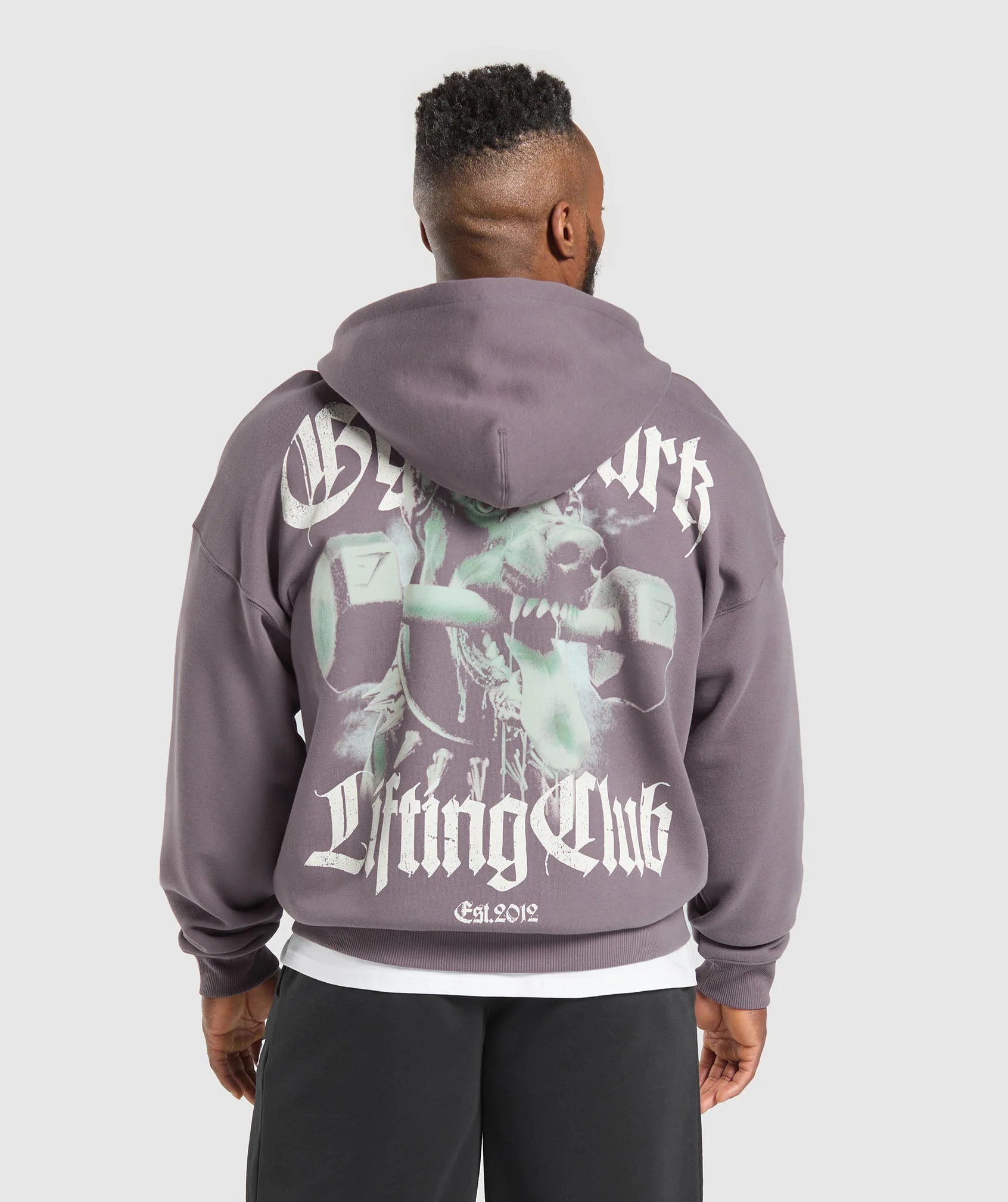 Gymshark Doberman Graphic Hoodie - Brushed Purple