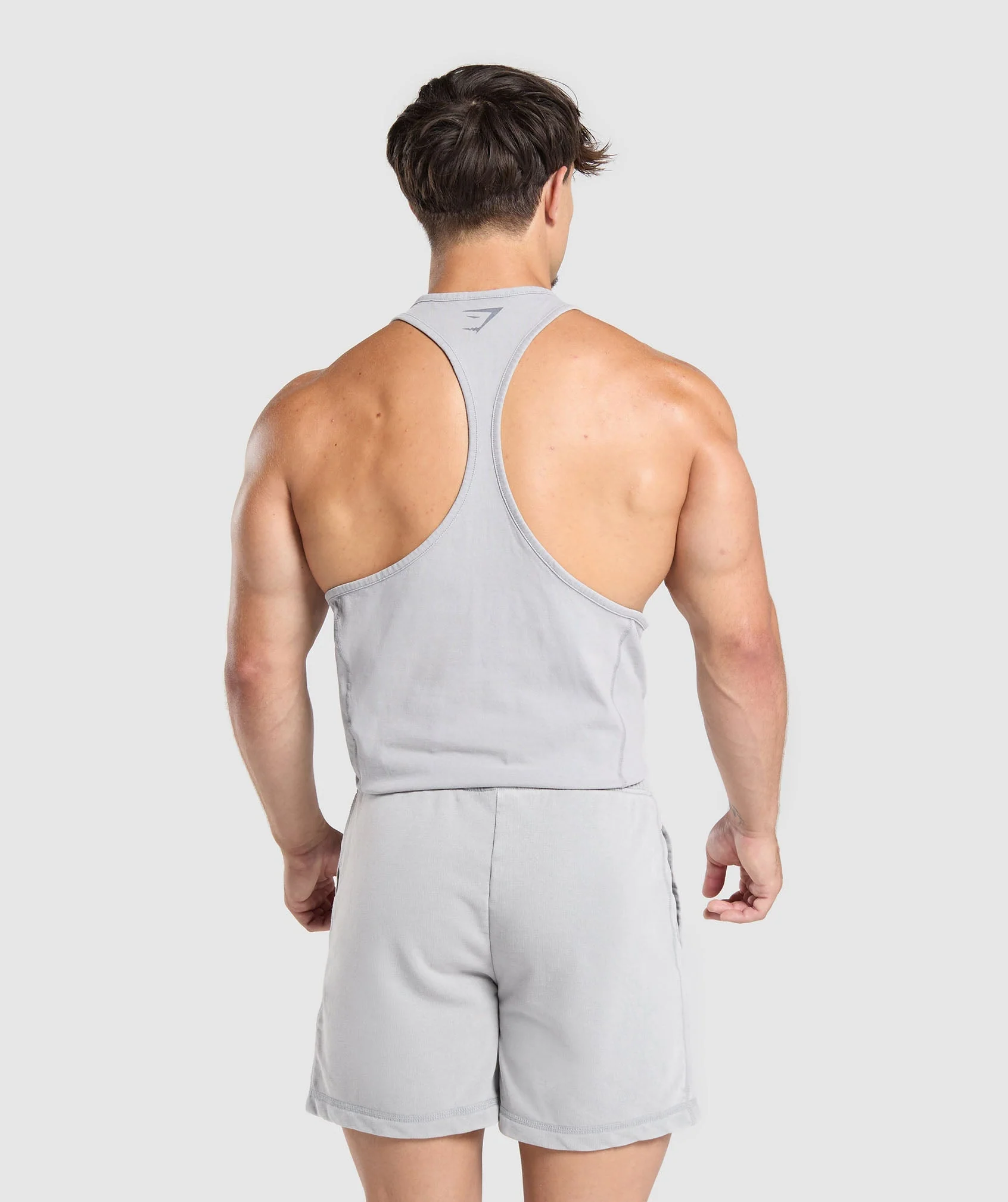 Gymshark Heritage Washed Stringer - Denim Grey
