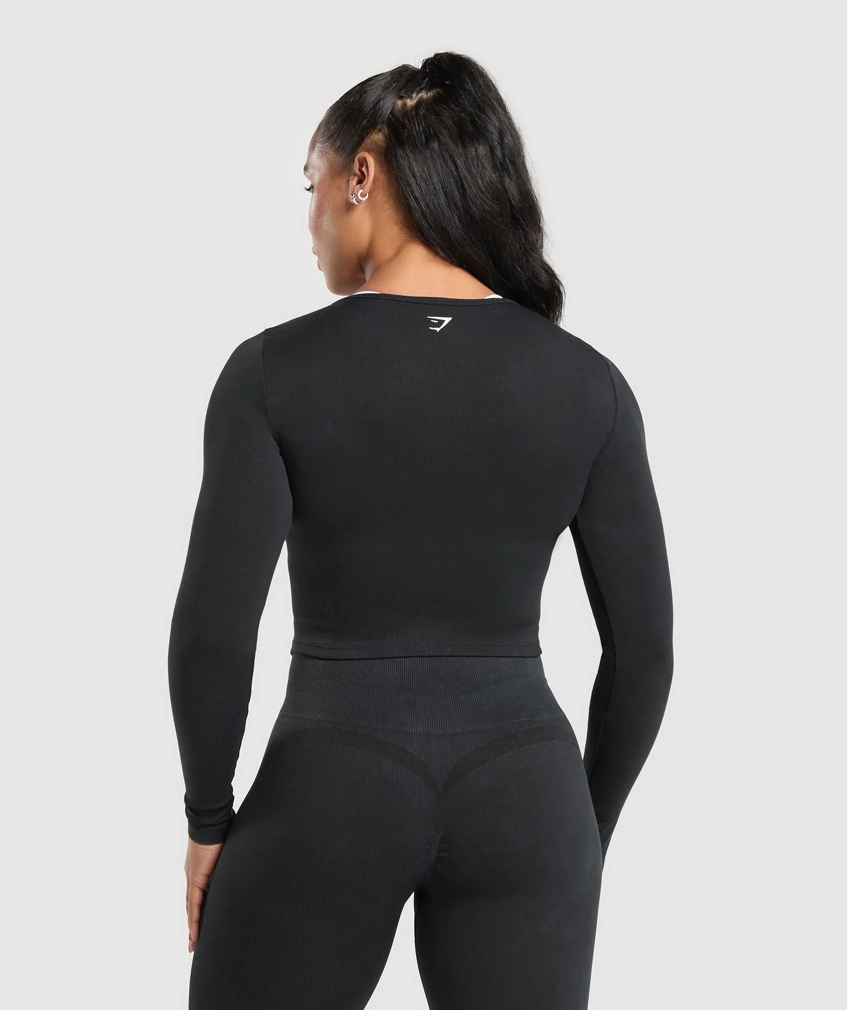 Gymshark Gains Seamless Zip Up - Black