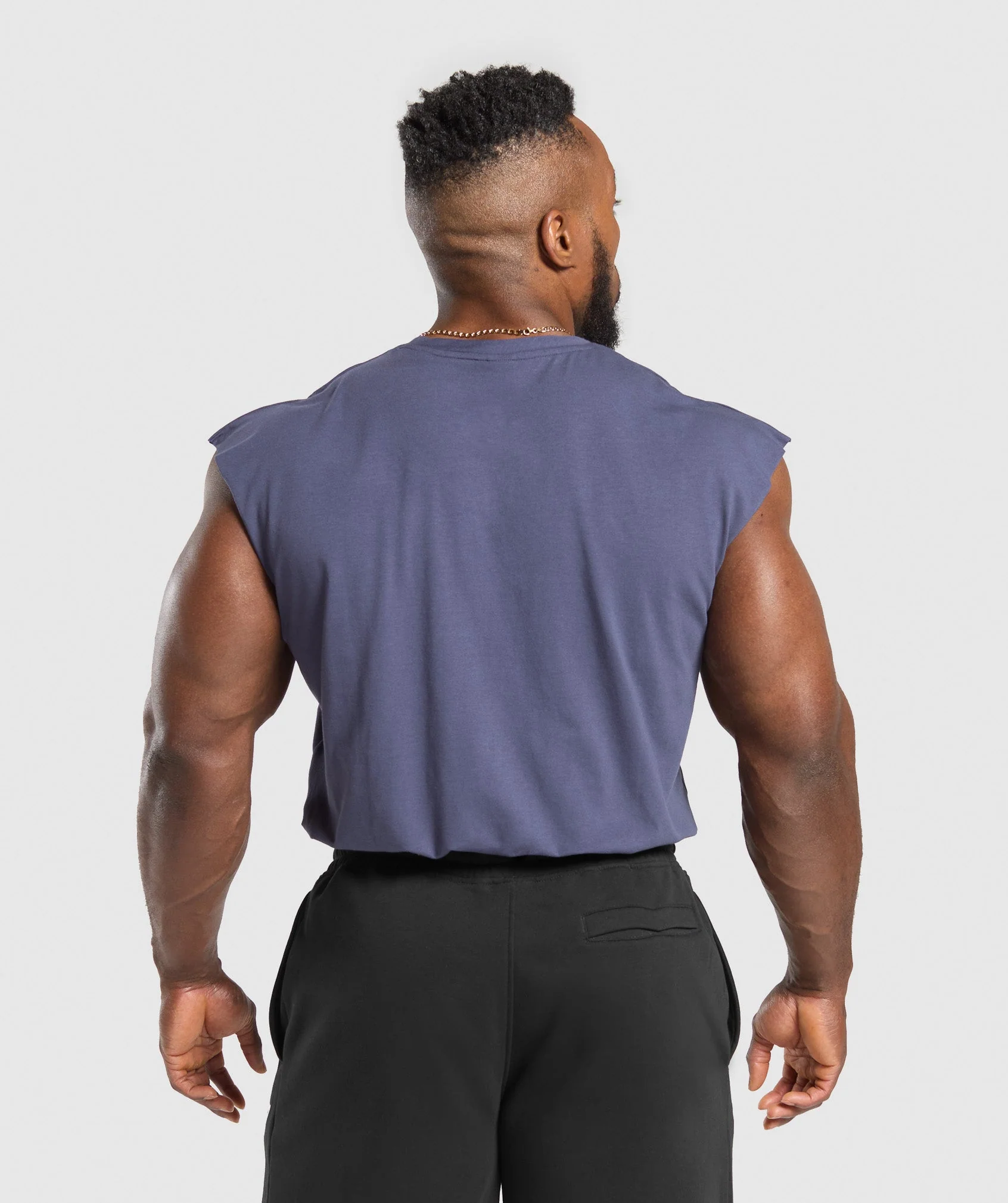 Gymshark Critical Cut Off Tank - Weighted Purple