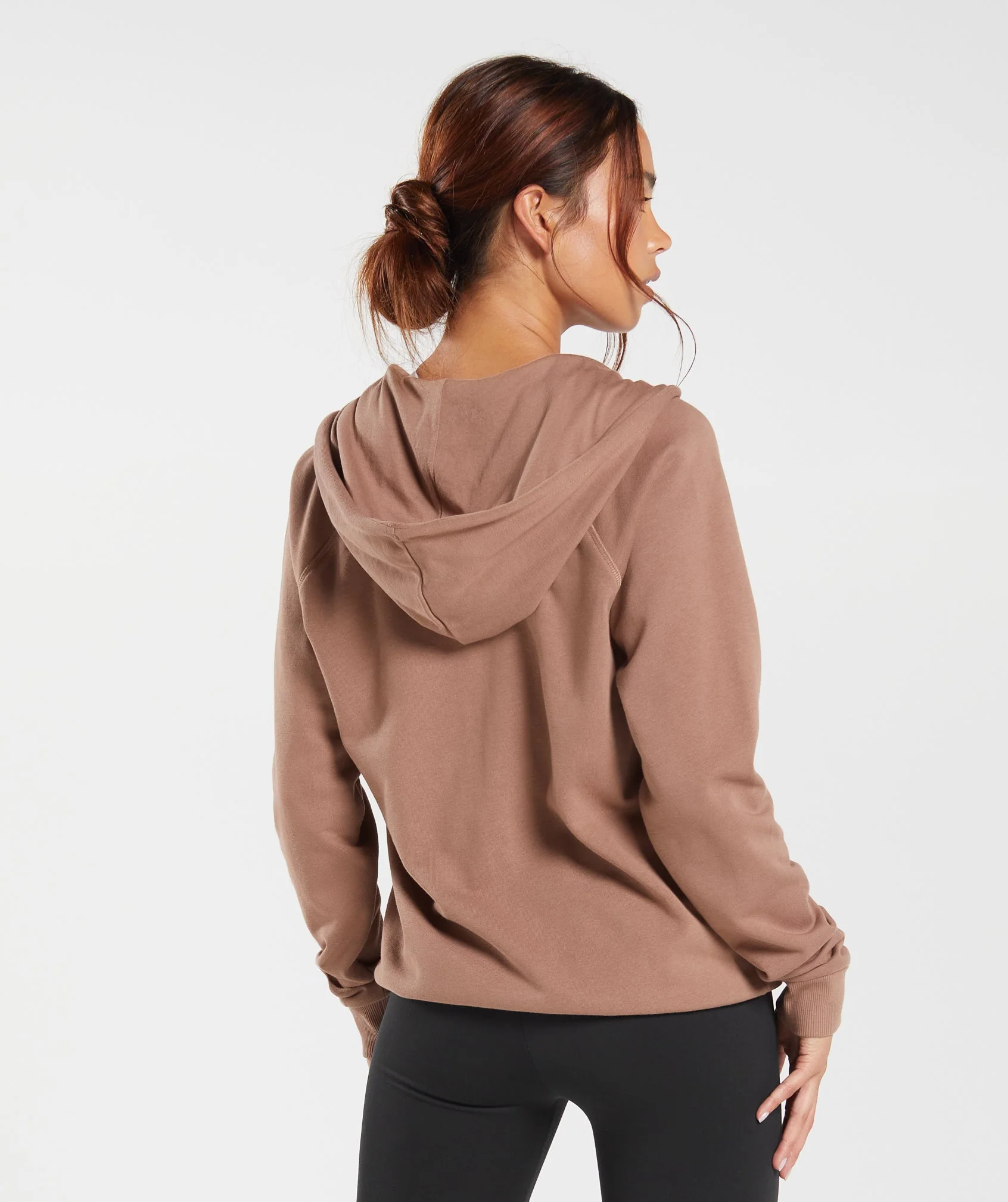 Gymshark Training Zip Hoodie - Taupe Brown
