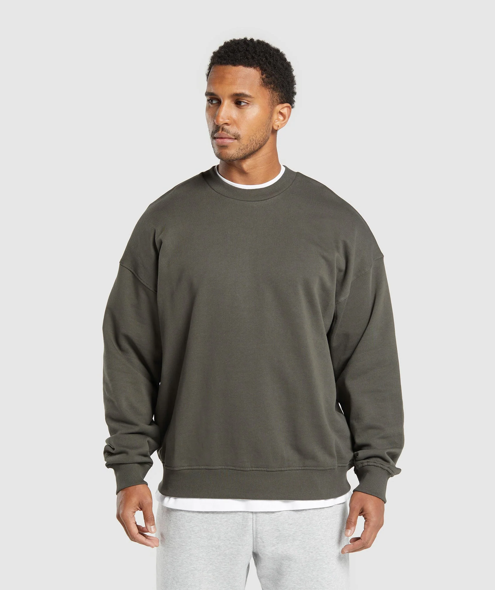 Gymshark Rest Day Essentials Crew - Strength Green