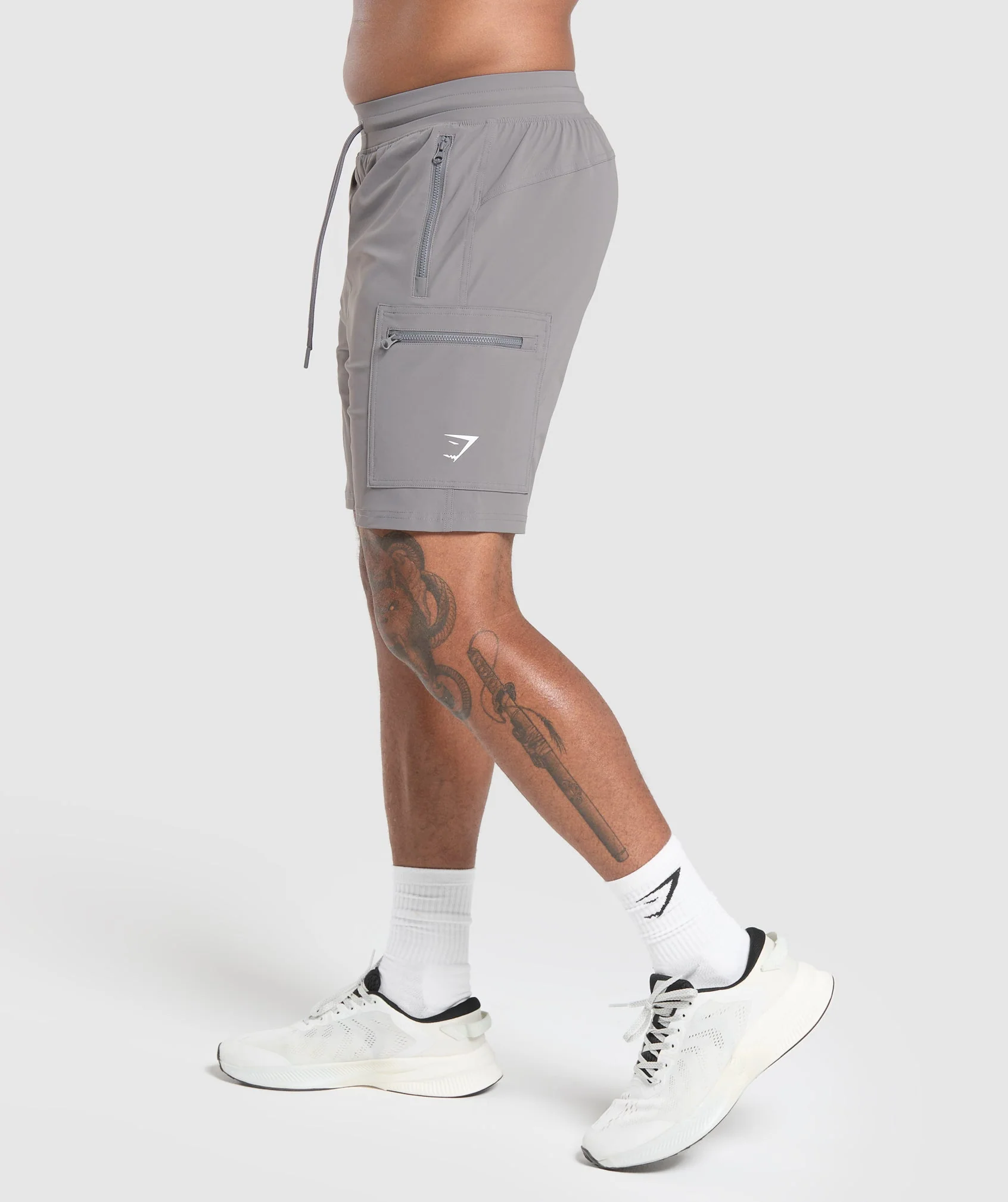 Gymshark Rest Day 6 Cargo Shorts - Brushed Grey