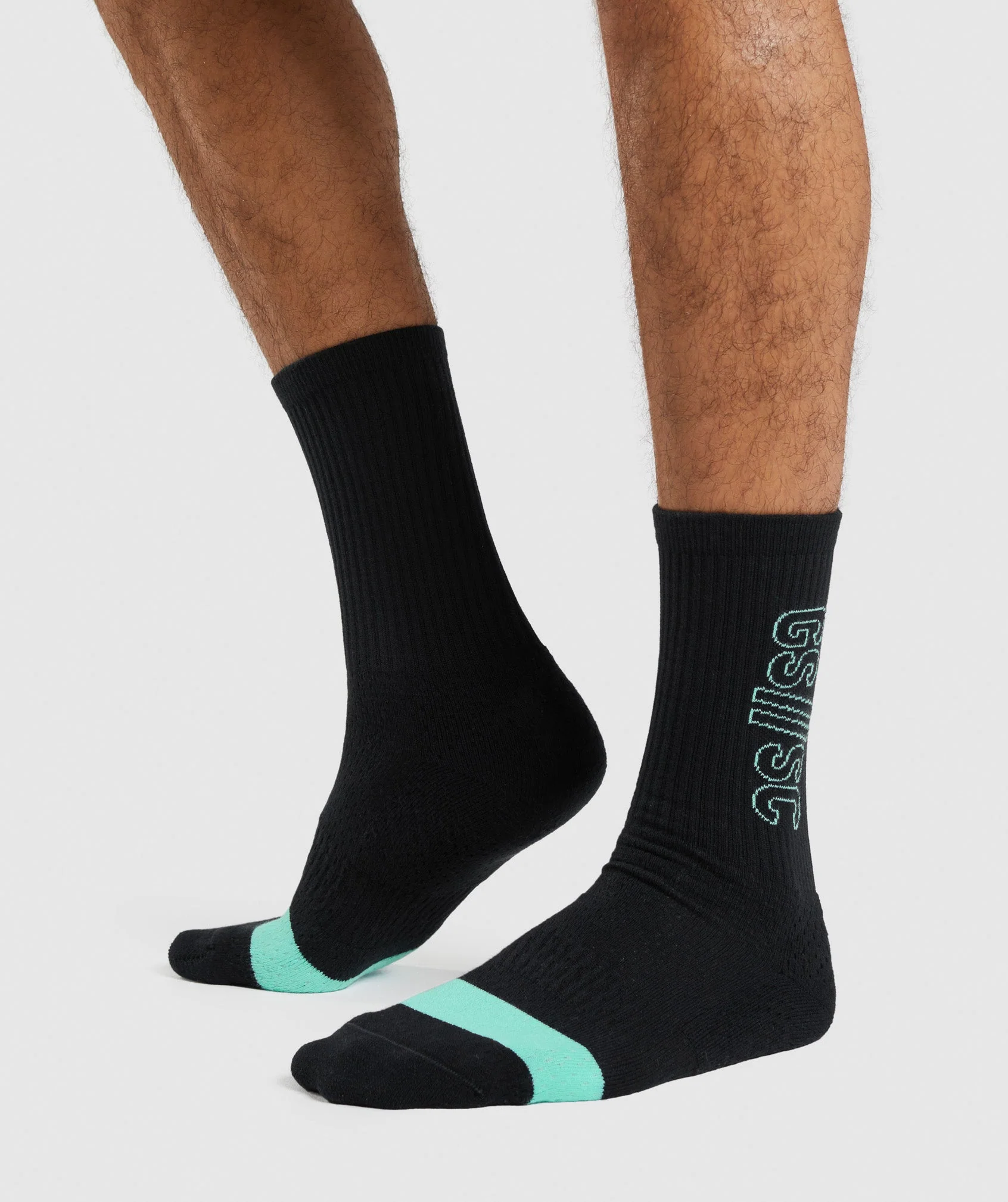 Gymshark//Steve Cook Crew Socks - Black