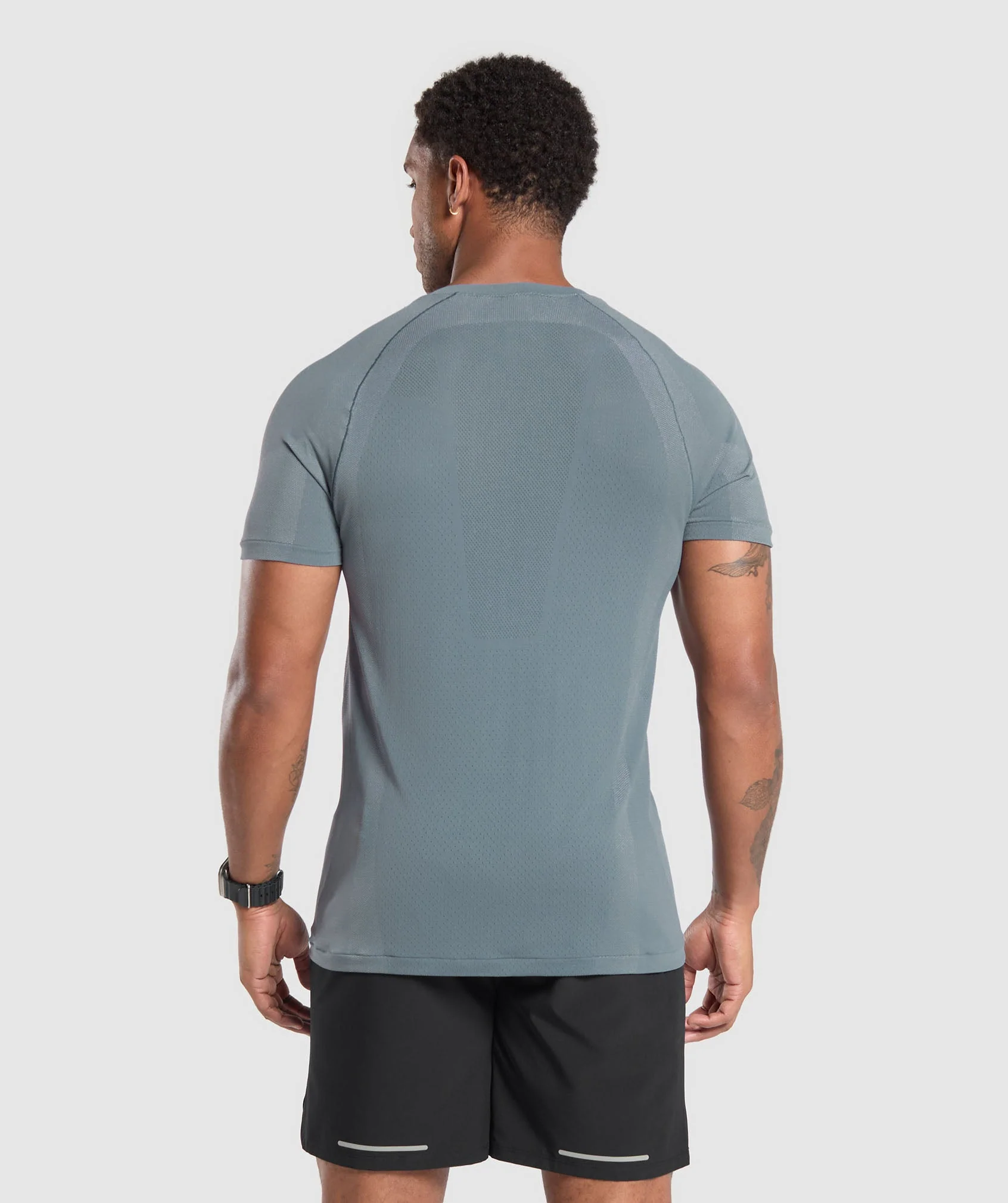 Gymshark Apex Seamless T-Shirt - Iron Blue/Cool Blue
