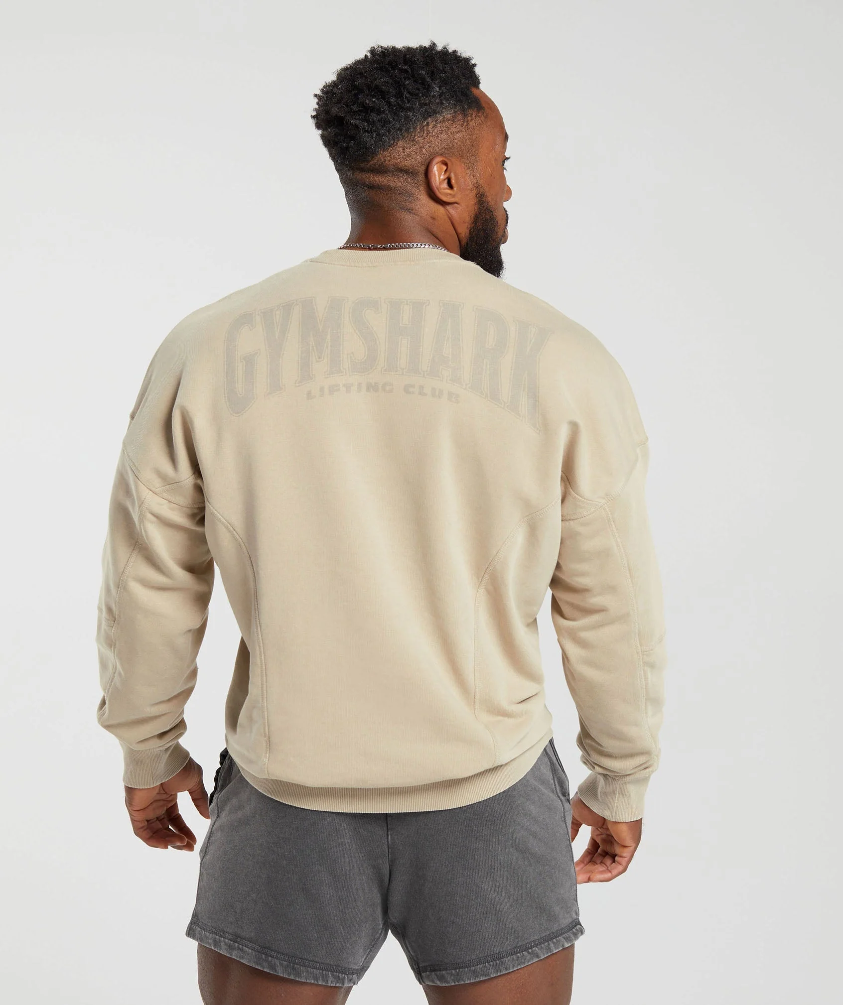 Gymshark Heritage Washed Crew - Desert Beige