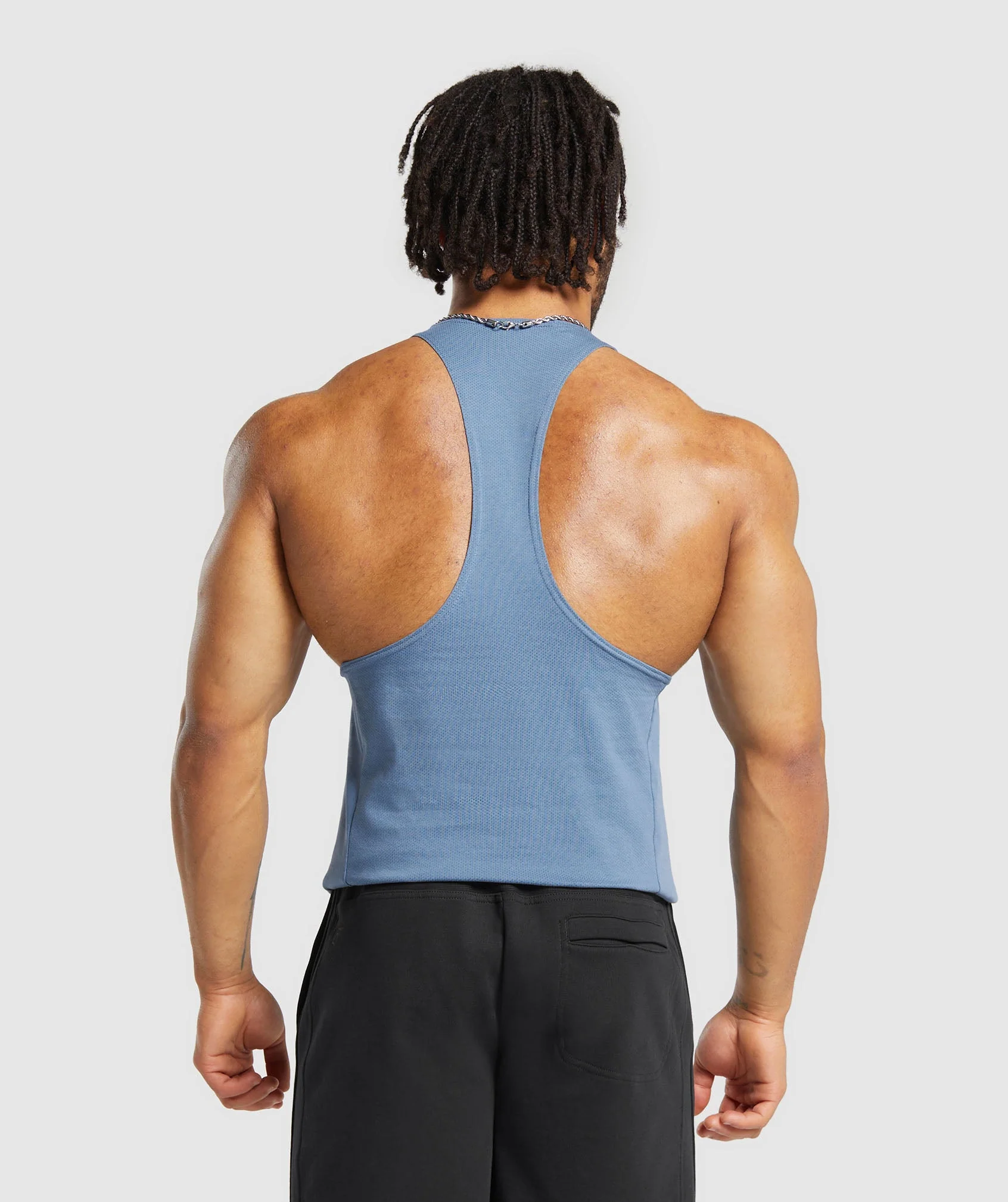 Gymshark React Stringer - Faded Blue