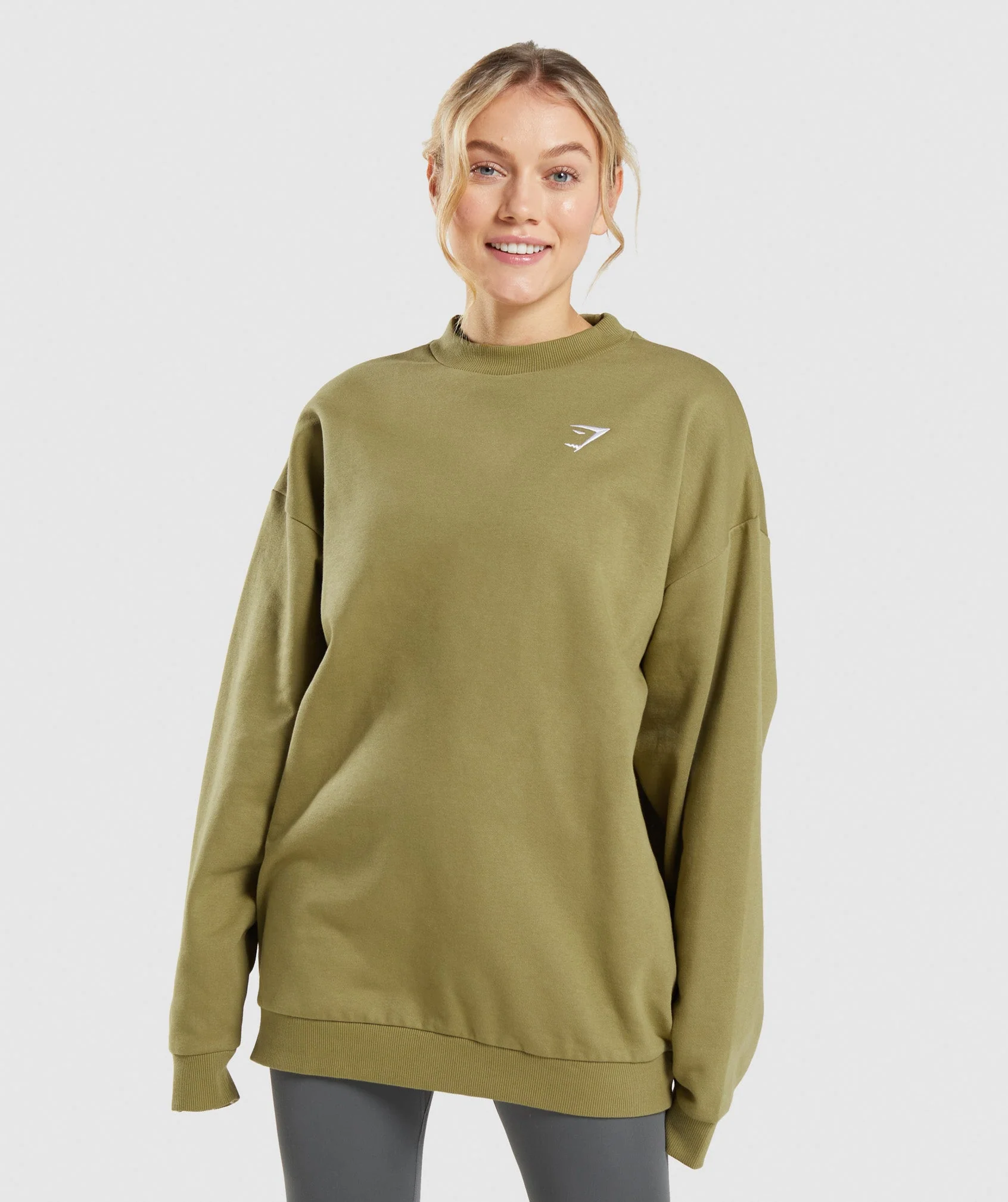 Gymshark Training Oversized Sweatshirt - Griffin Green