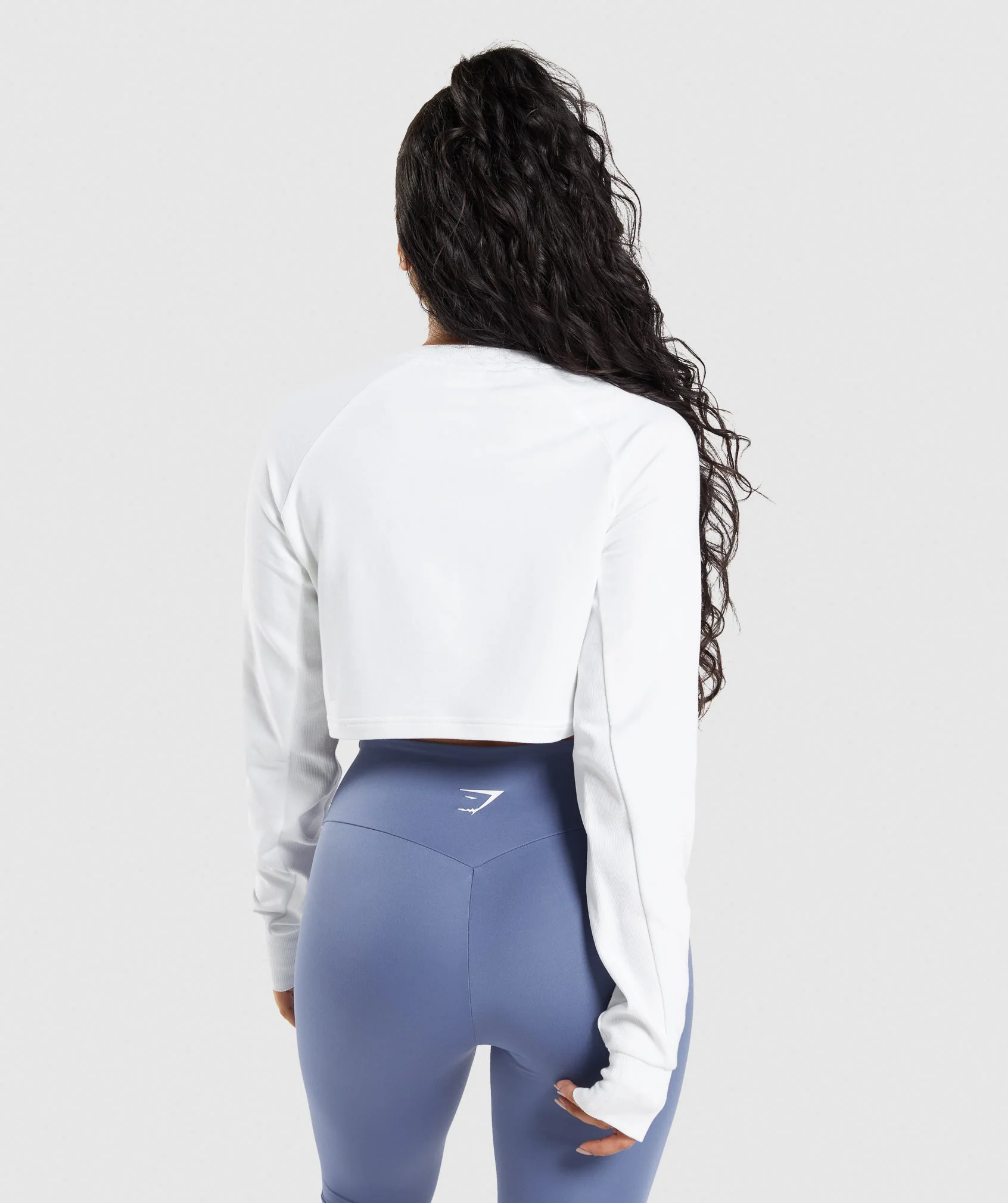 Gymshark Training Cropped Sweater - White