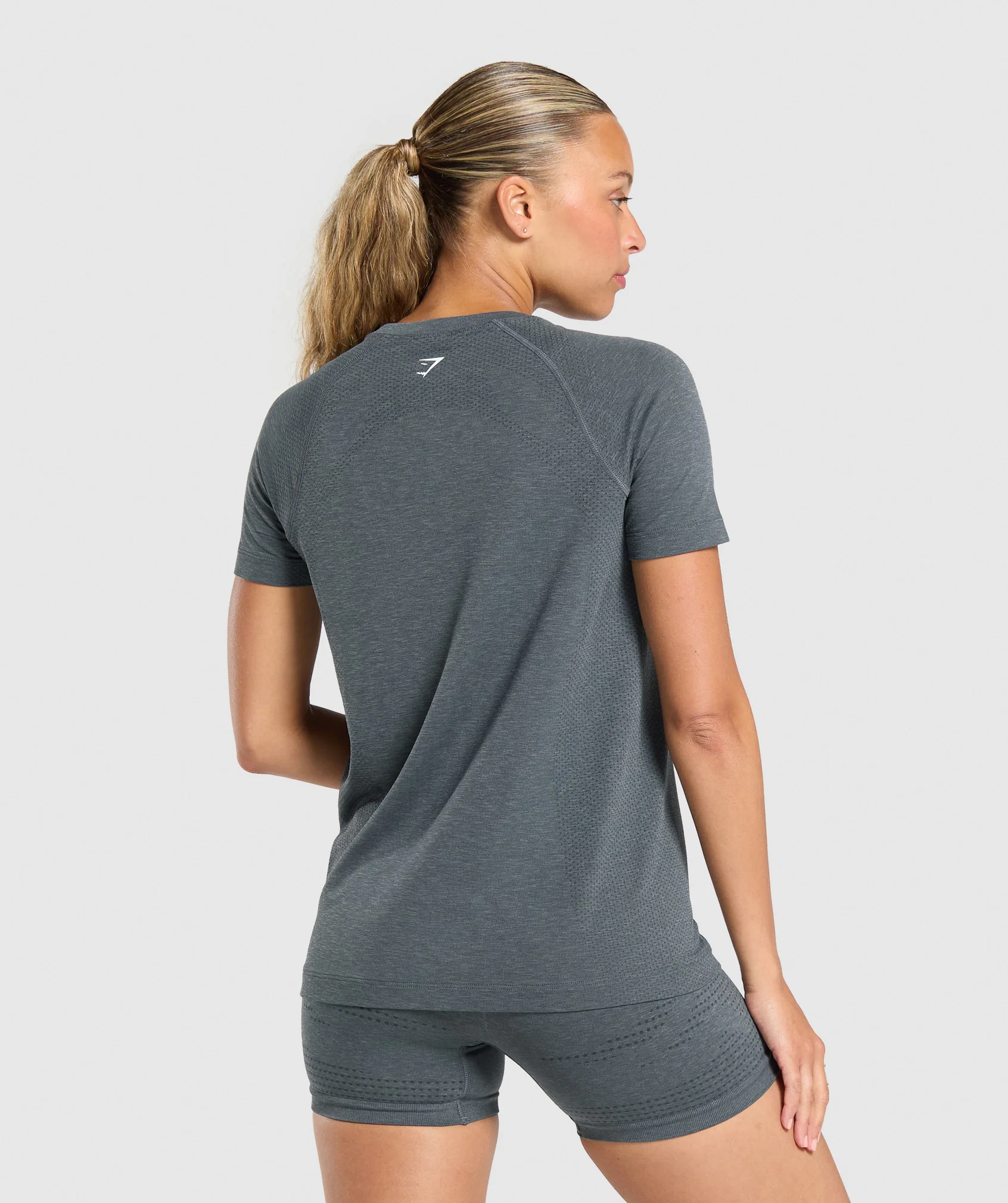 Gymshark Vital Seamless Light T-Shirt - Strong Grey/ Marl