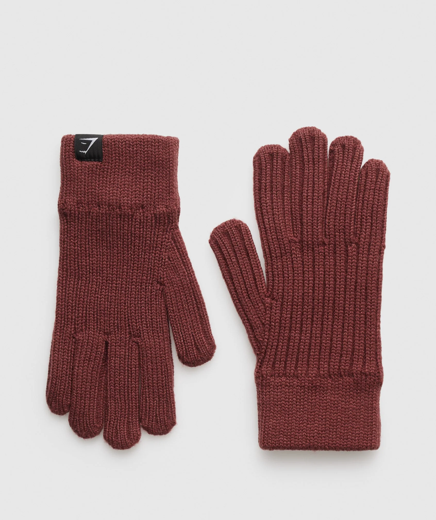 Gymshark Knitted Glove - Burgundy Brown