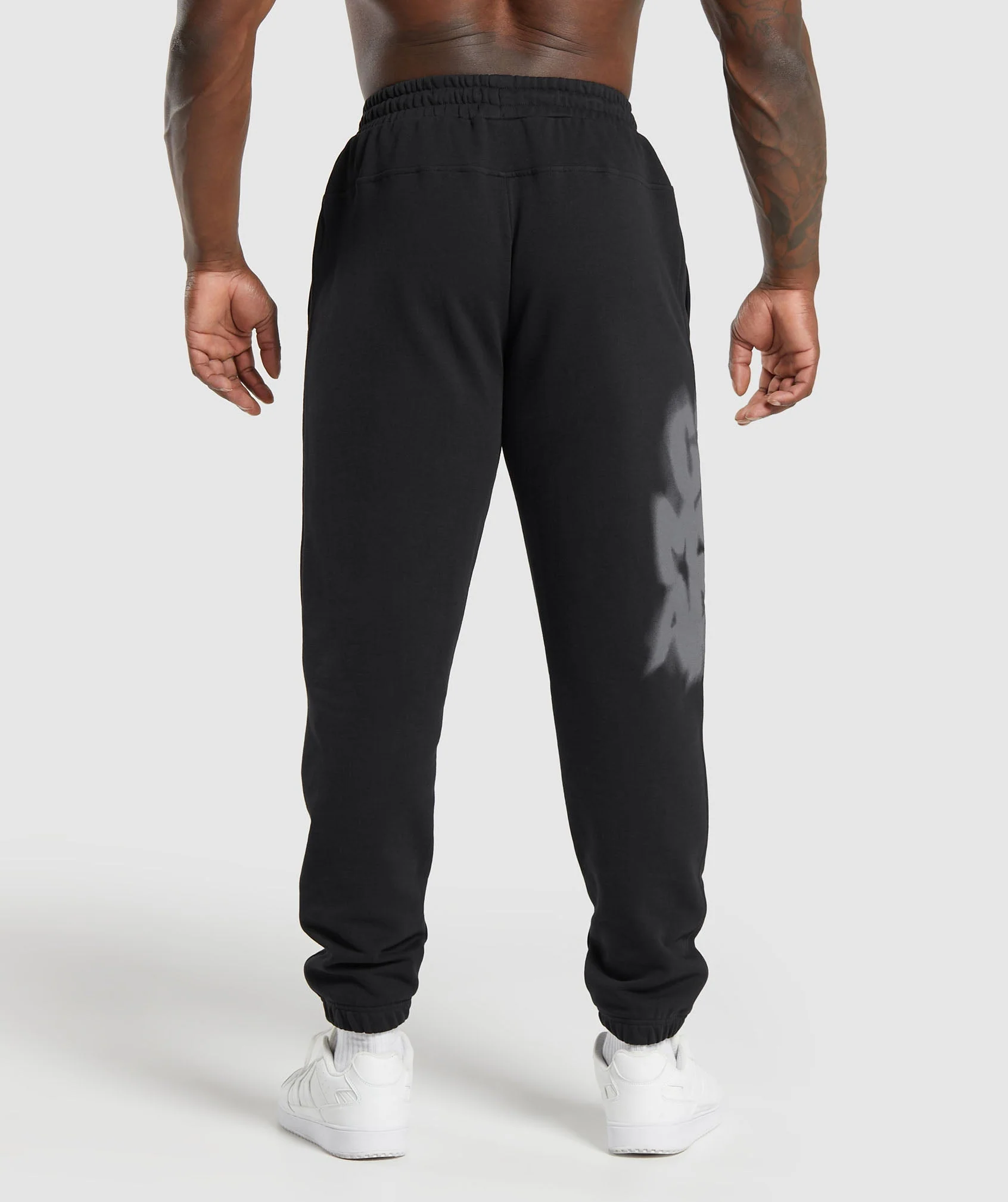 Gymshark Lifting Department Graffiti Joggers - Black