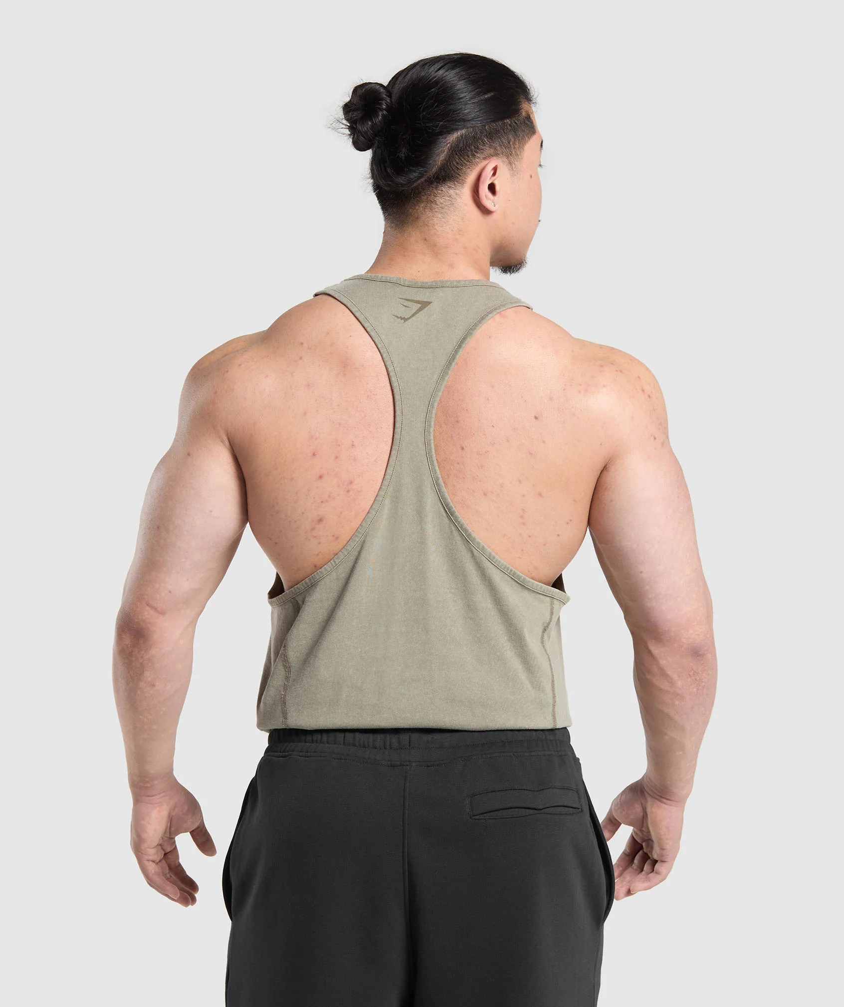 Gymshark Heritage Washed Stringer - Utility Green