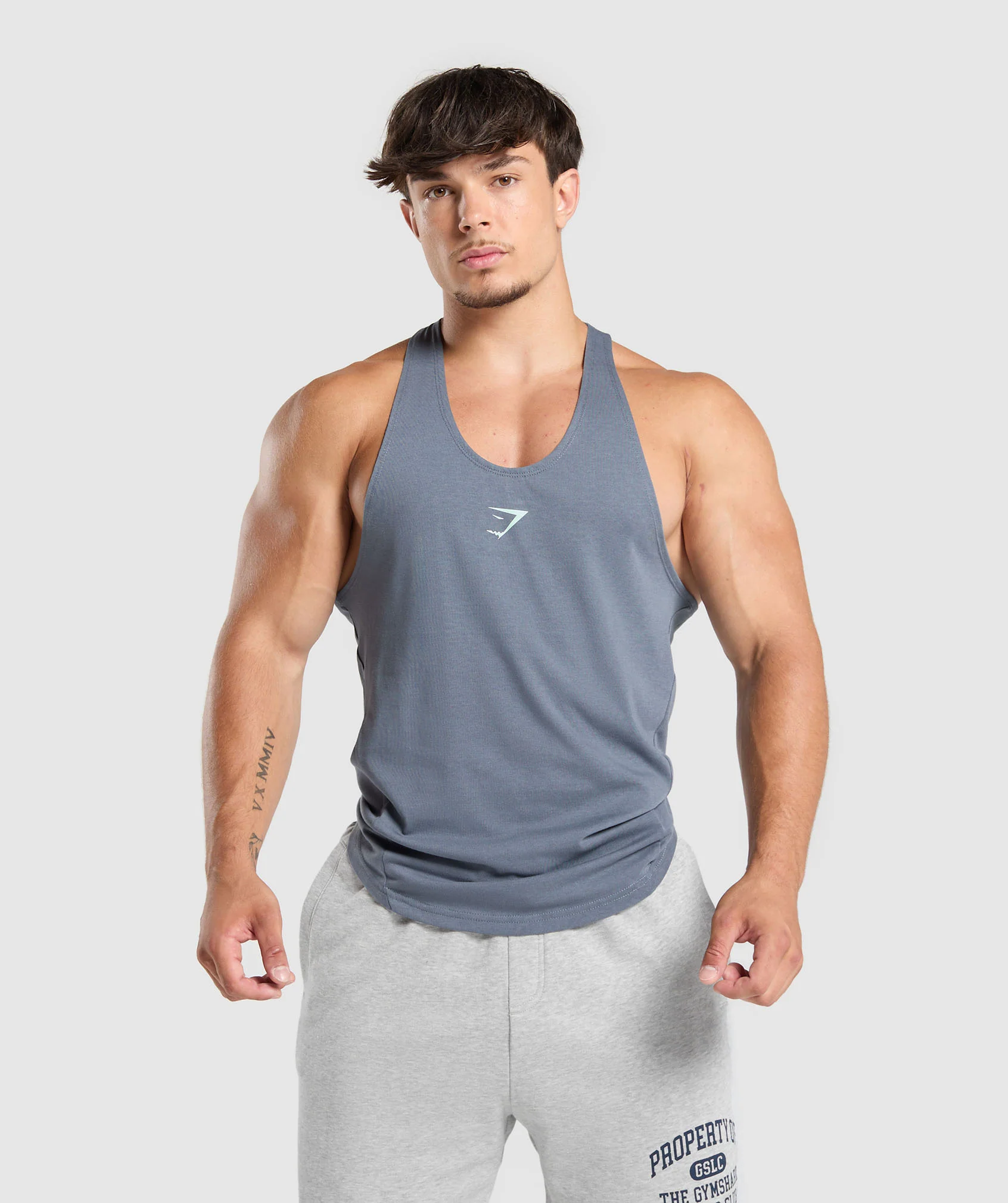 Gymshark Bold Stringer - Iron Blue