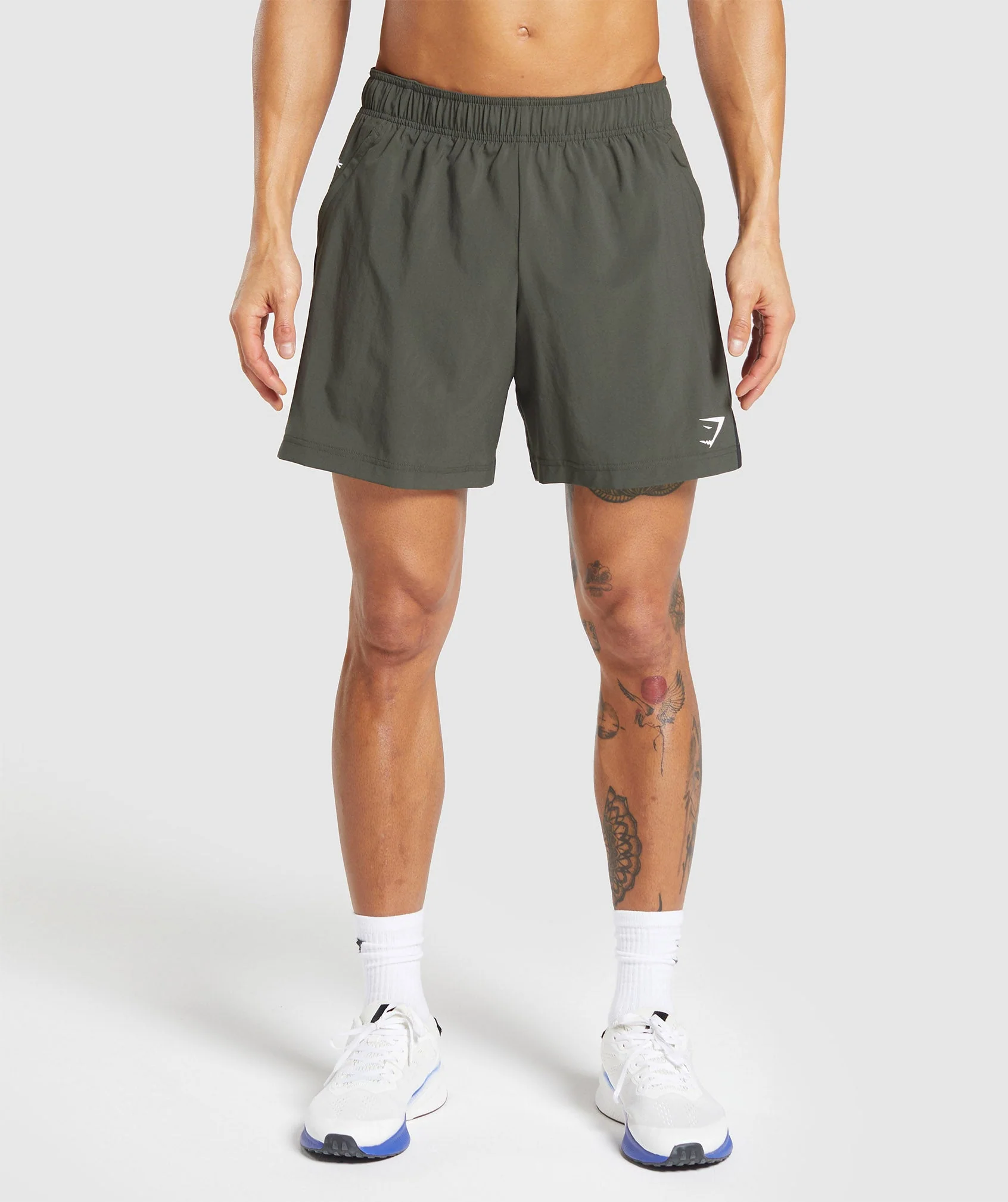 Gymshark Sport 7 Shorts - Strength Green/Black