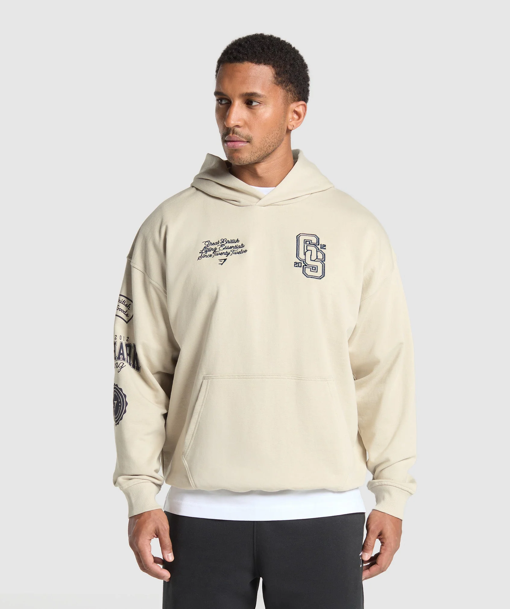 Gymshark Lifting Essentials Hoodie - Pebble Grey
