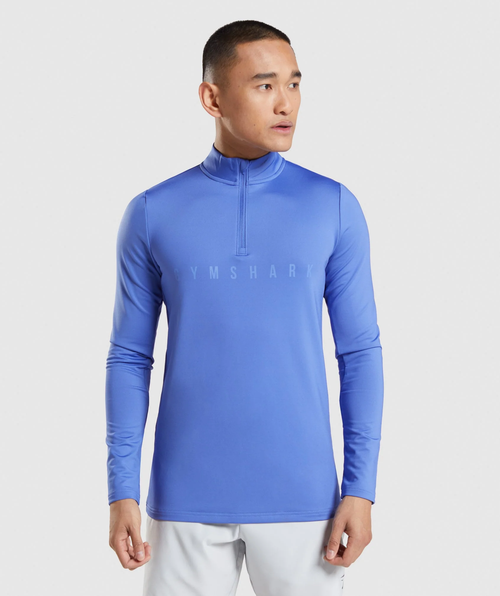 Gymshark Sport Stripe 1/4 Zip - Court Blue