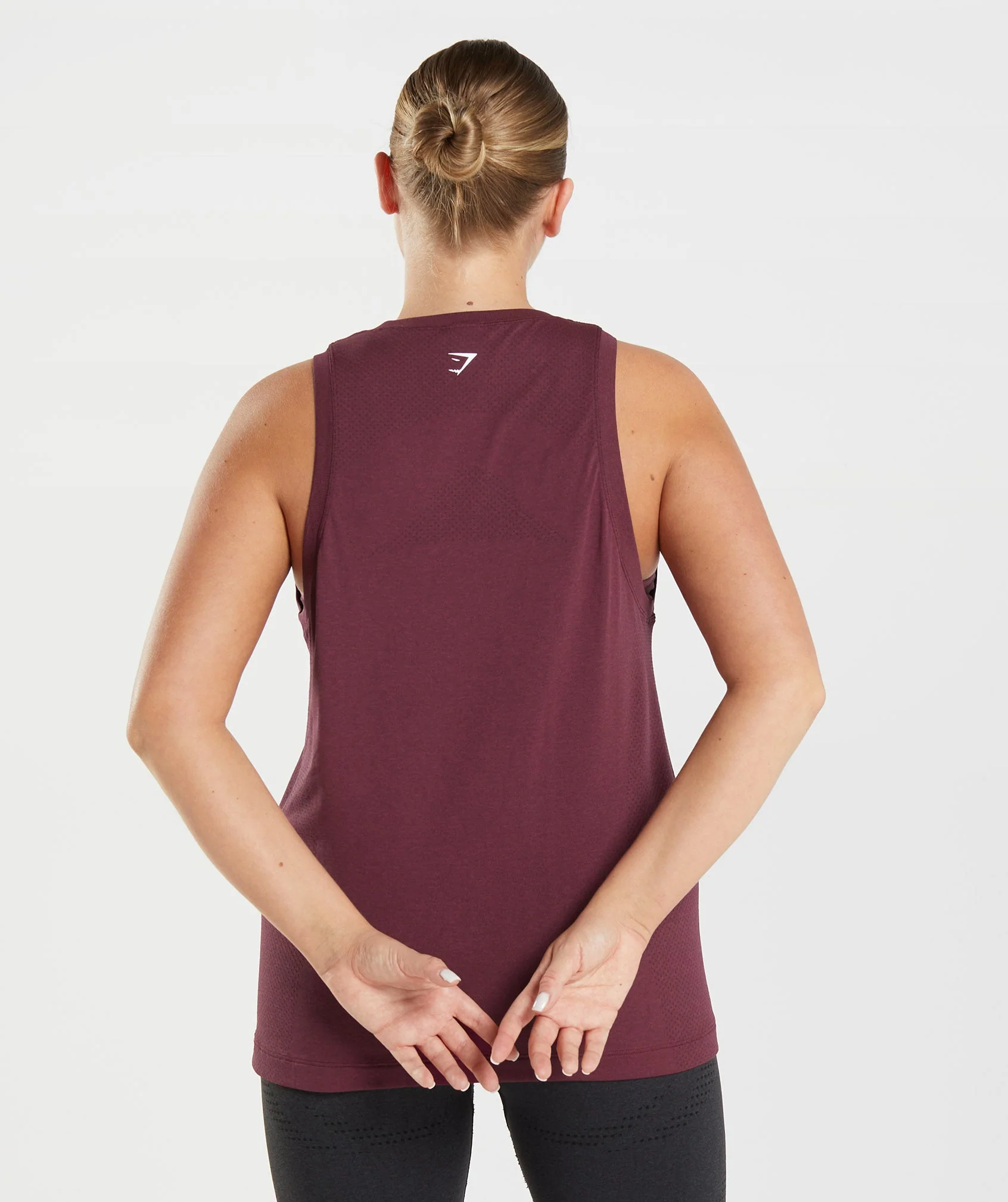 Gymshark Vital Seamless 2.0 Light Tank - Baked Maroon Marl