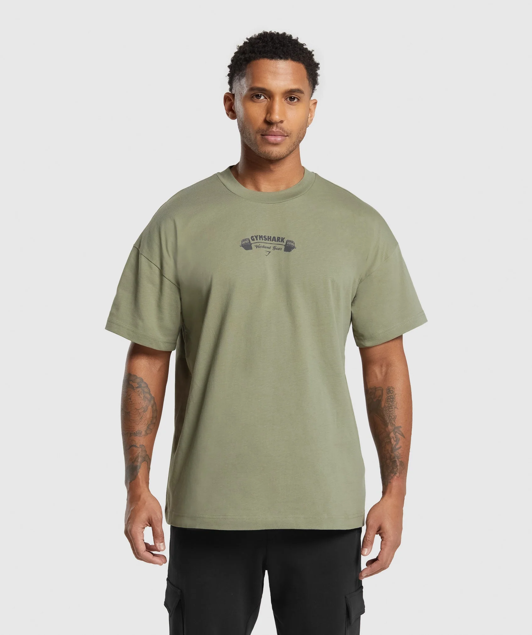 Gymshark Workout Gear T-Shirt - Utility Green