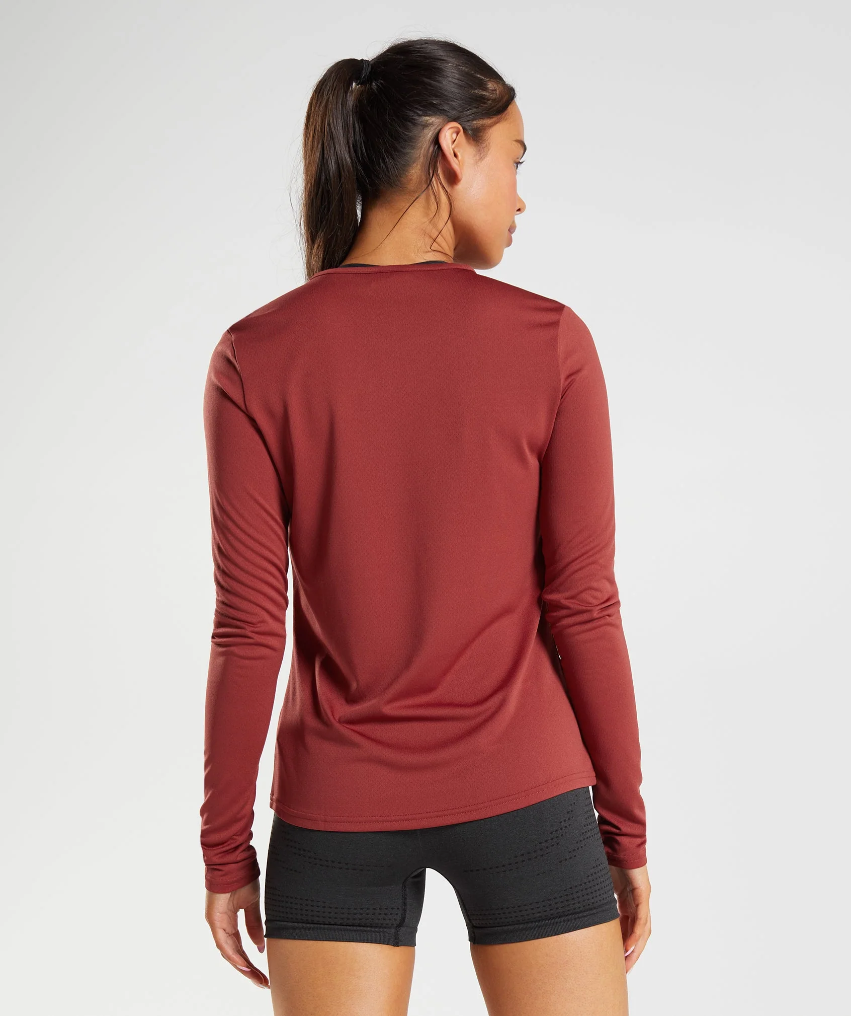 Gymshark Training Long Sleeve Top - Rosewood Red