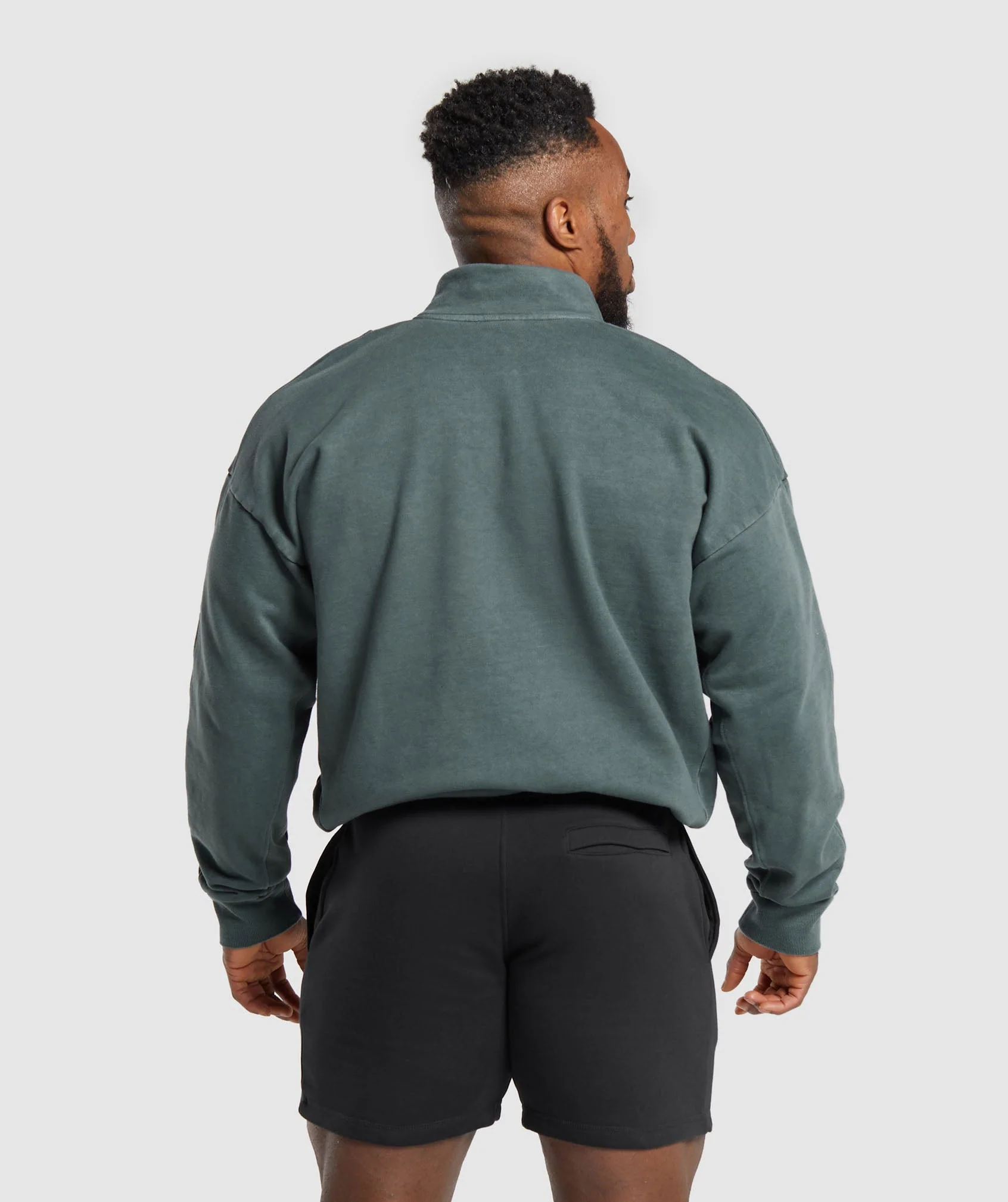 Gymshark Premium Legacy 1/4 Zip - Cargo Teal