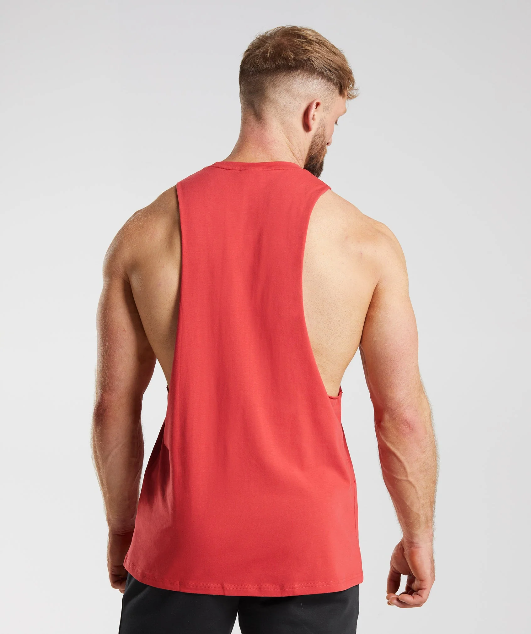 Gymshark Legacy Drop Arm Tank - Volcanic Red