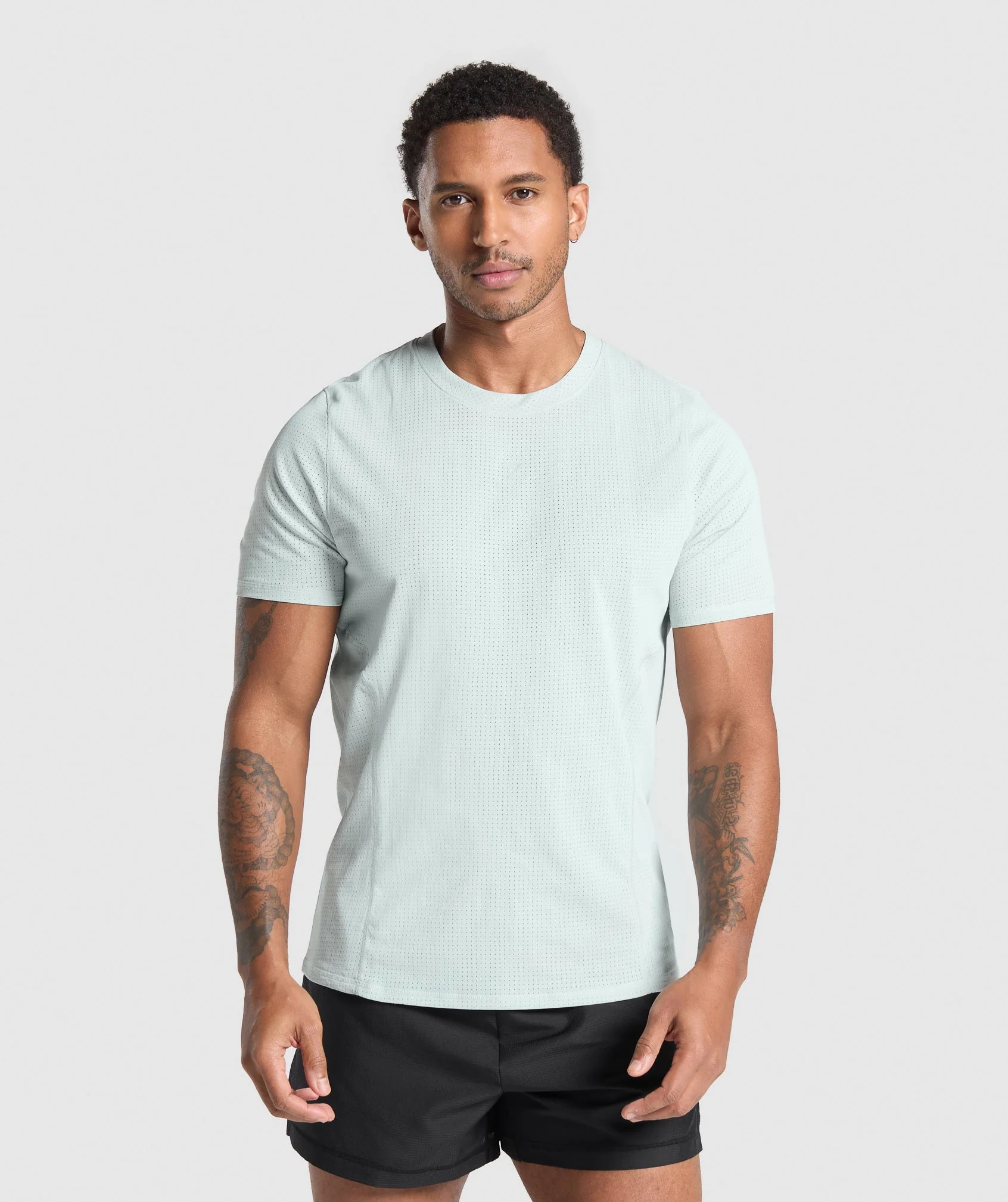 Gymshark Running T Shirt - Cool Blue