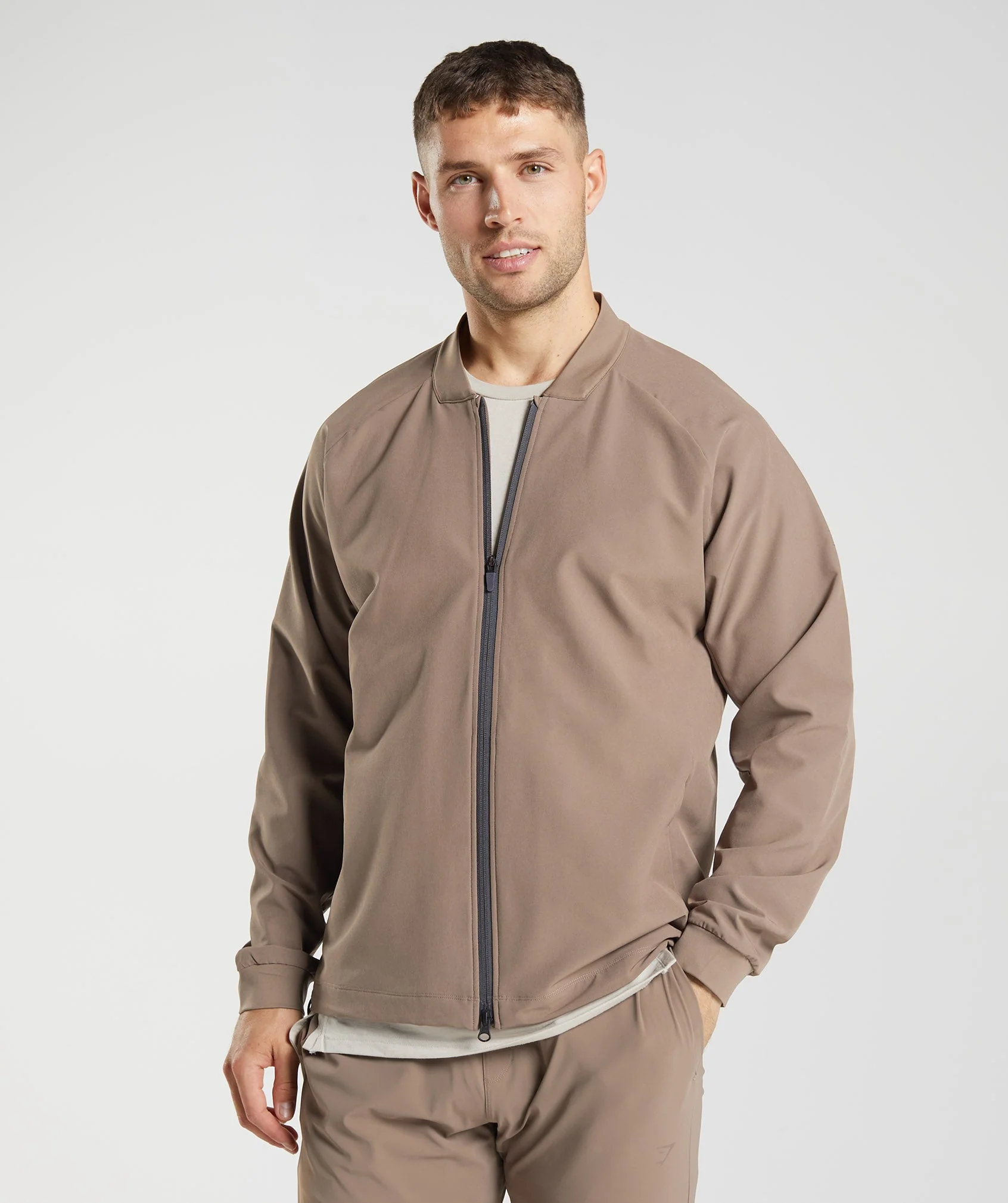 Gymshark Studio Jacket - Soul Brown
