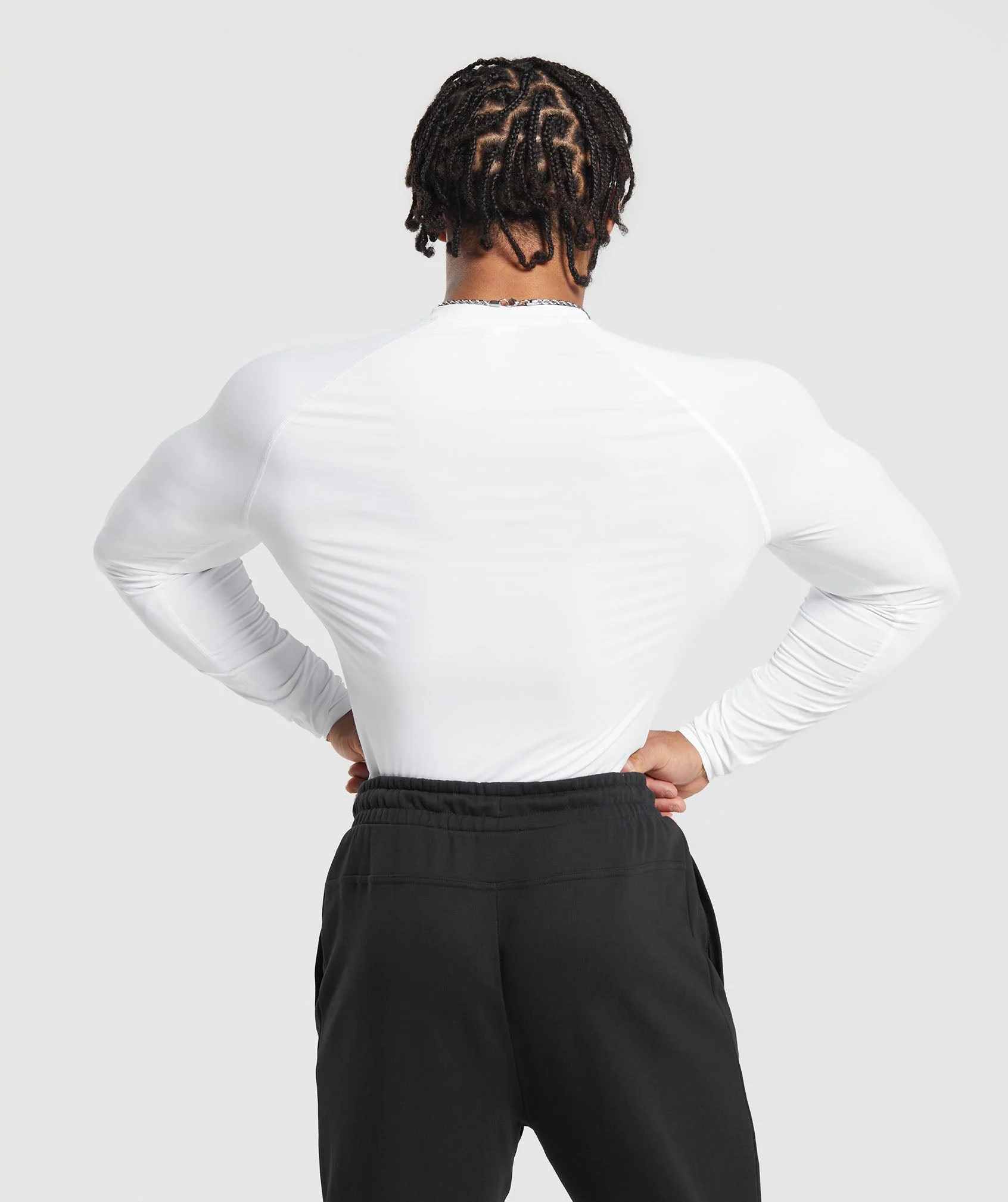 Gymshark Element Baselayer Long Sleeve T-Shirt - White